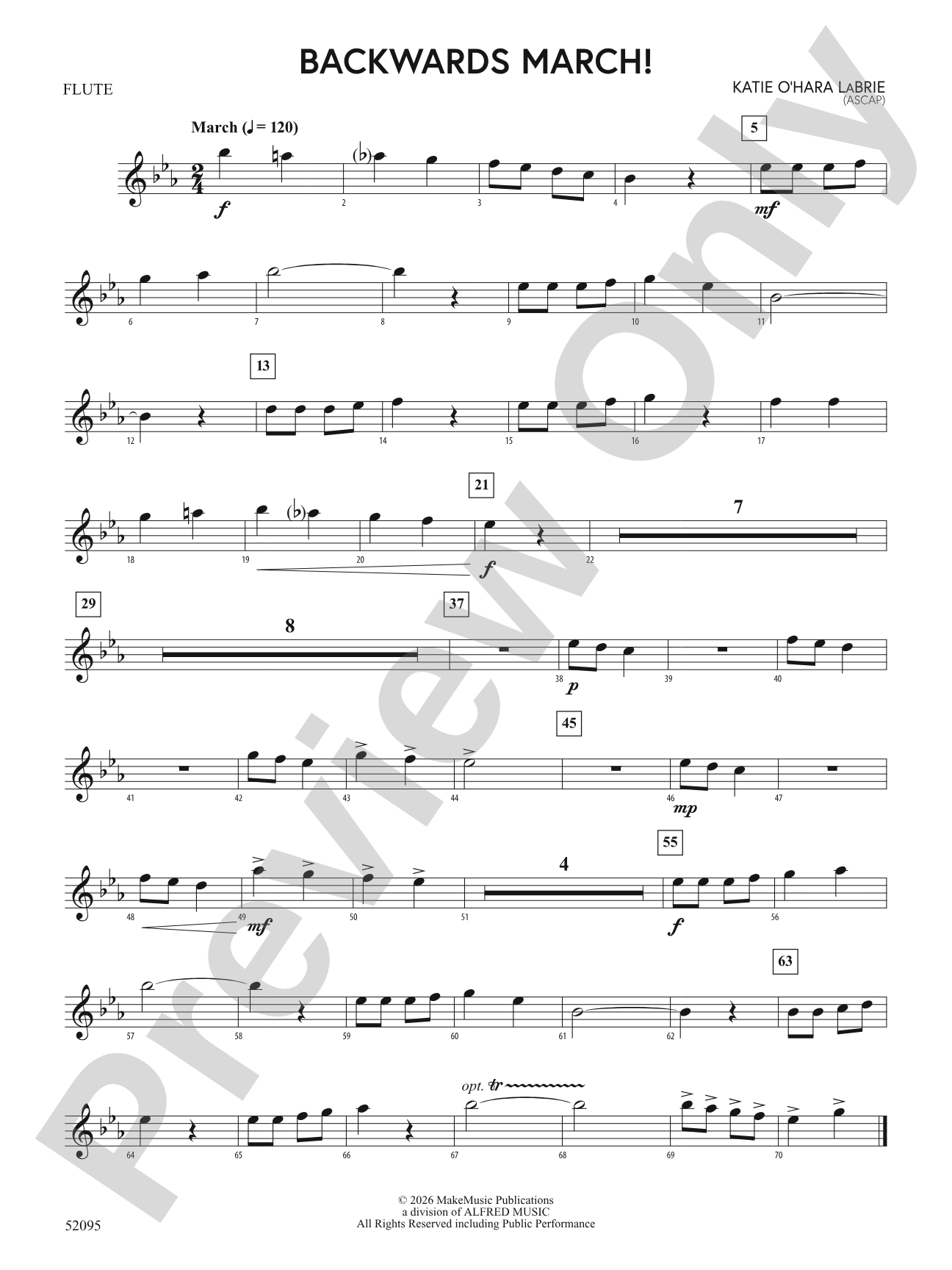 Backwards March!: Flute