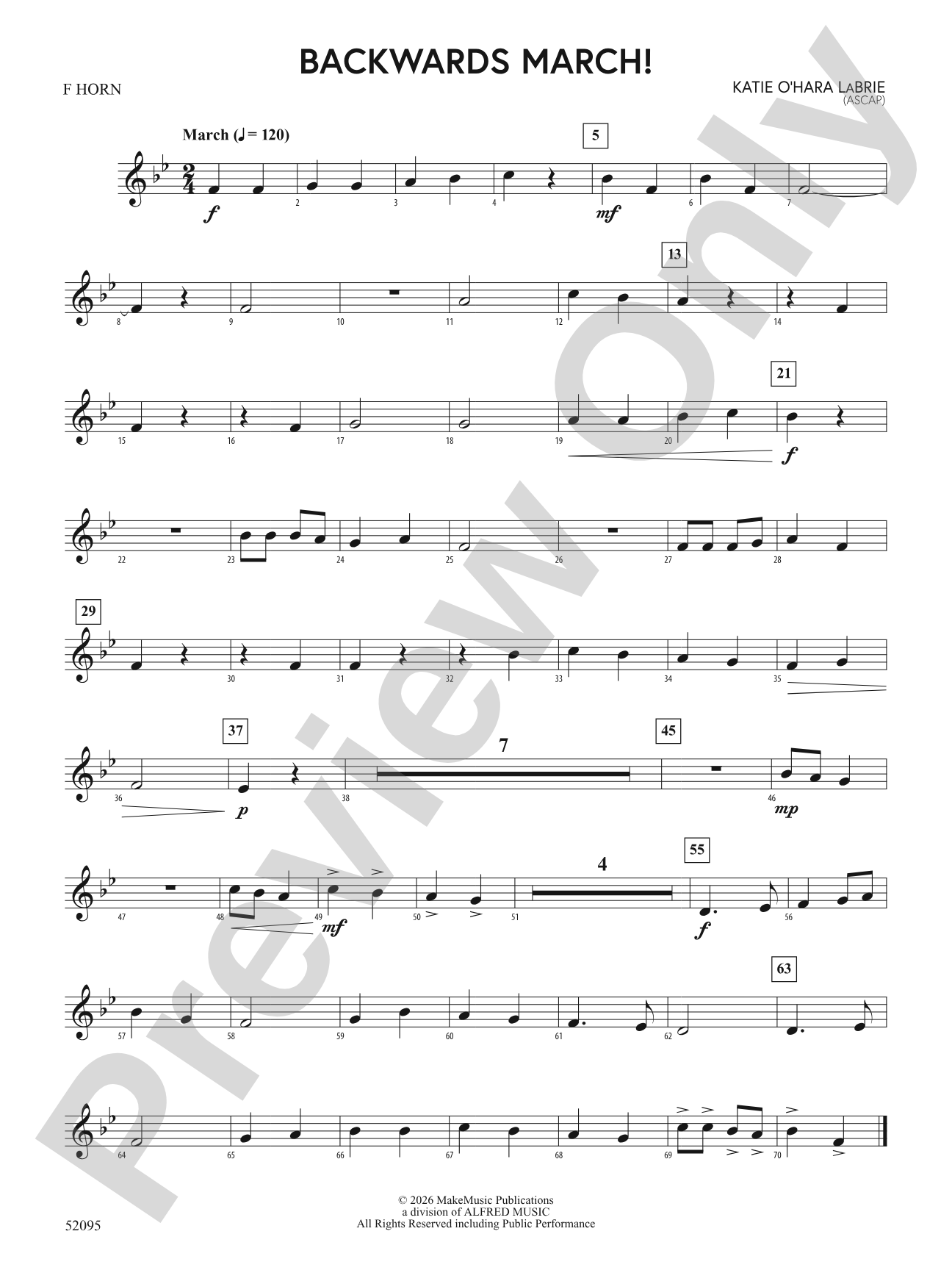 Backwards March!: 1st F Horn