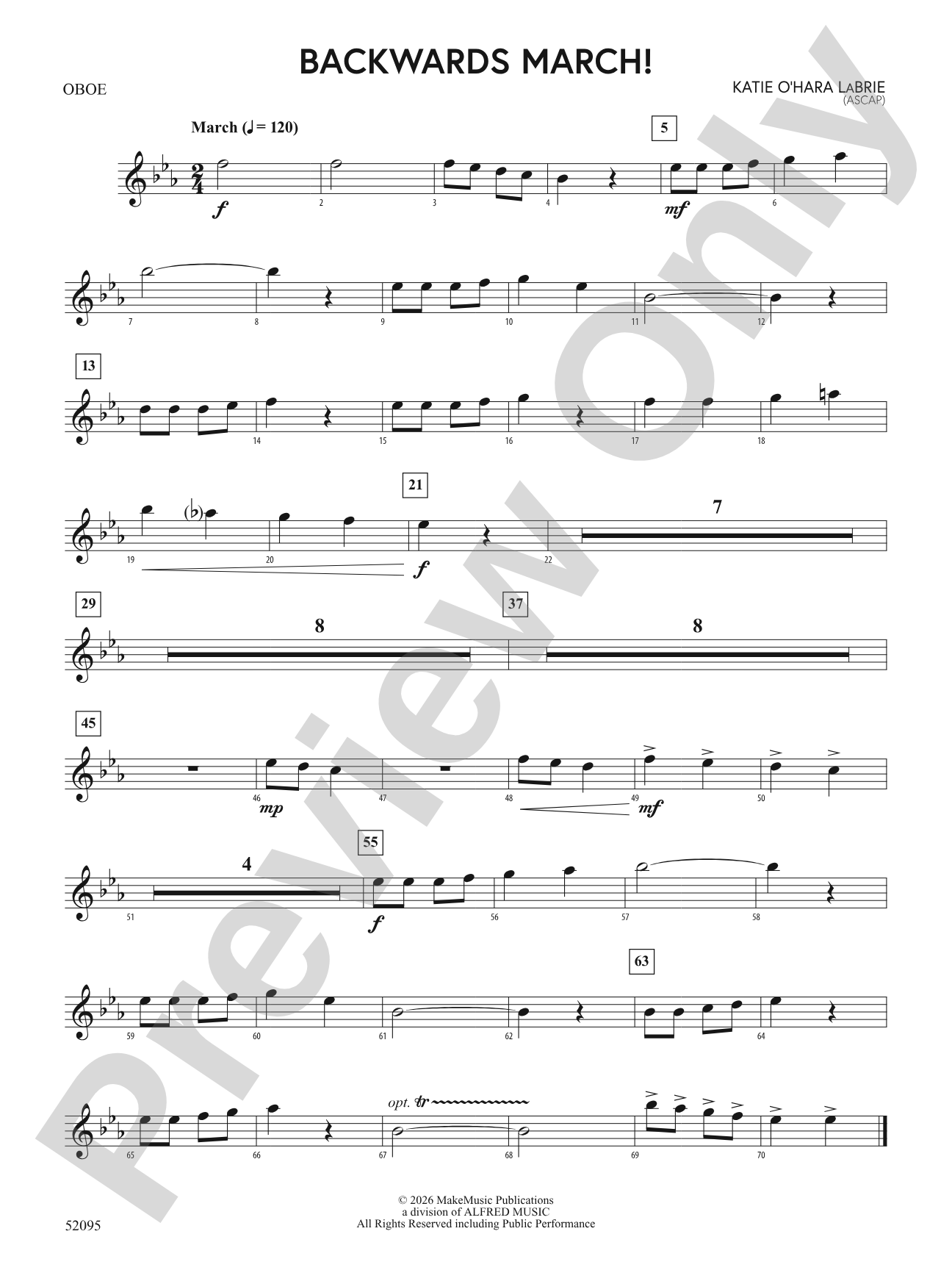 Backwards March!: Oboe