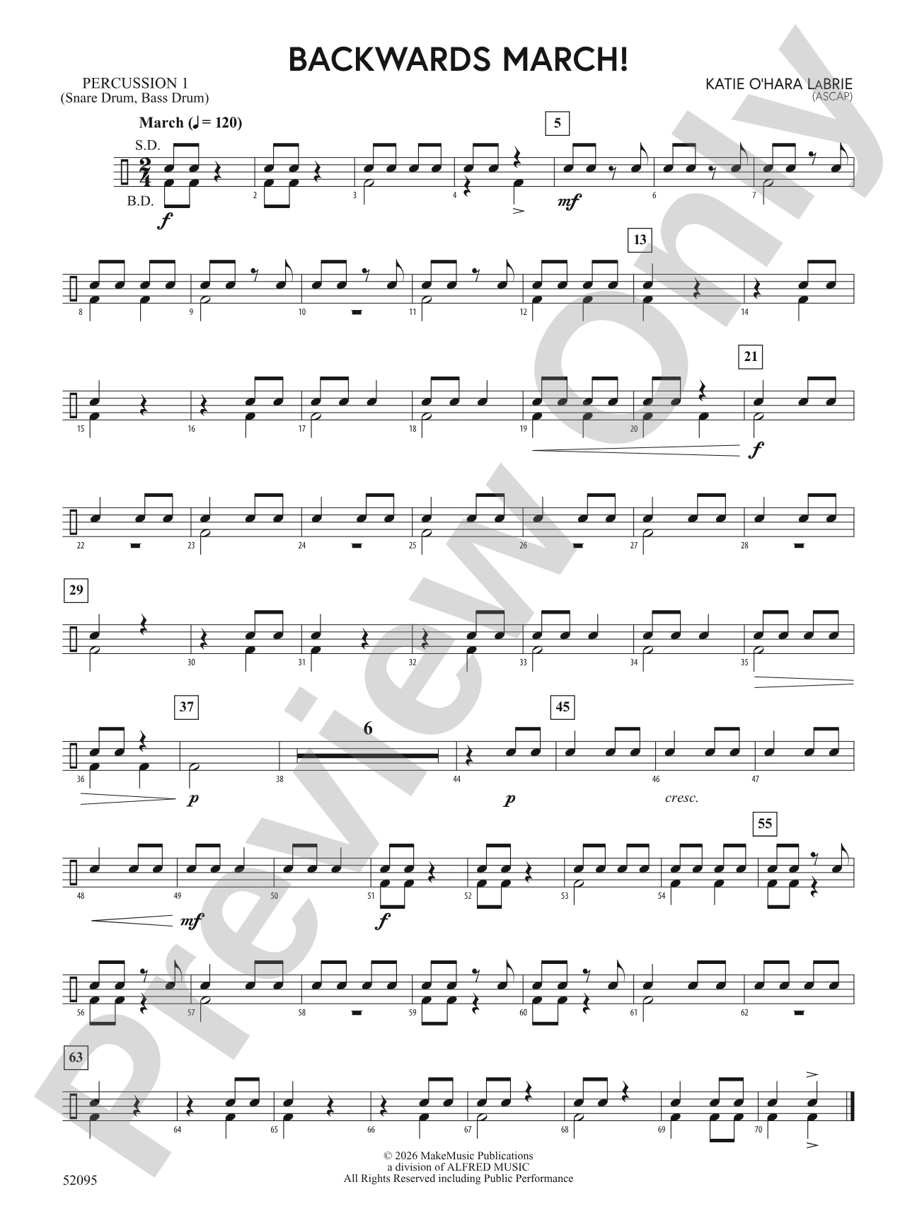 Backwards March!: 1st Percussion