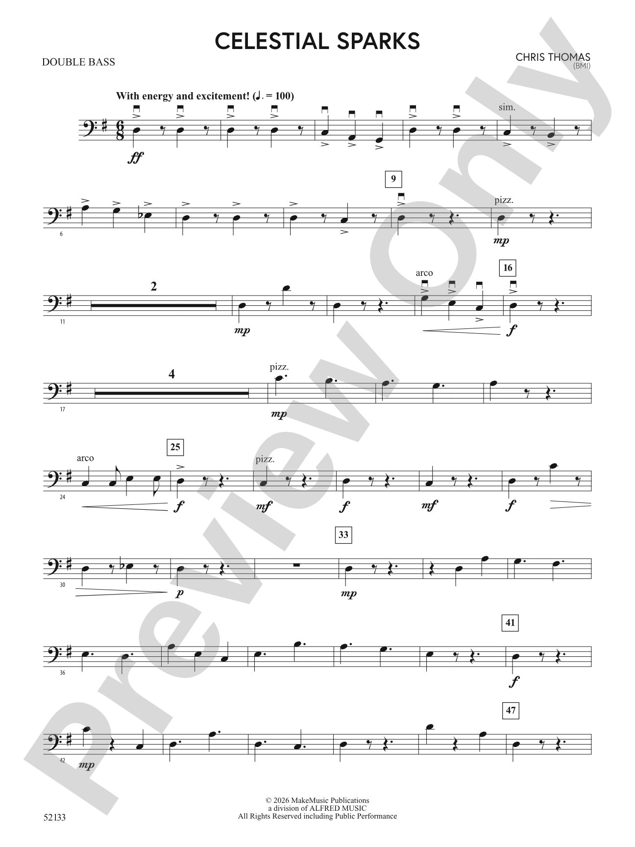 Celestial Sparks: String Bass