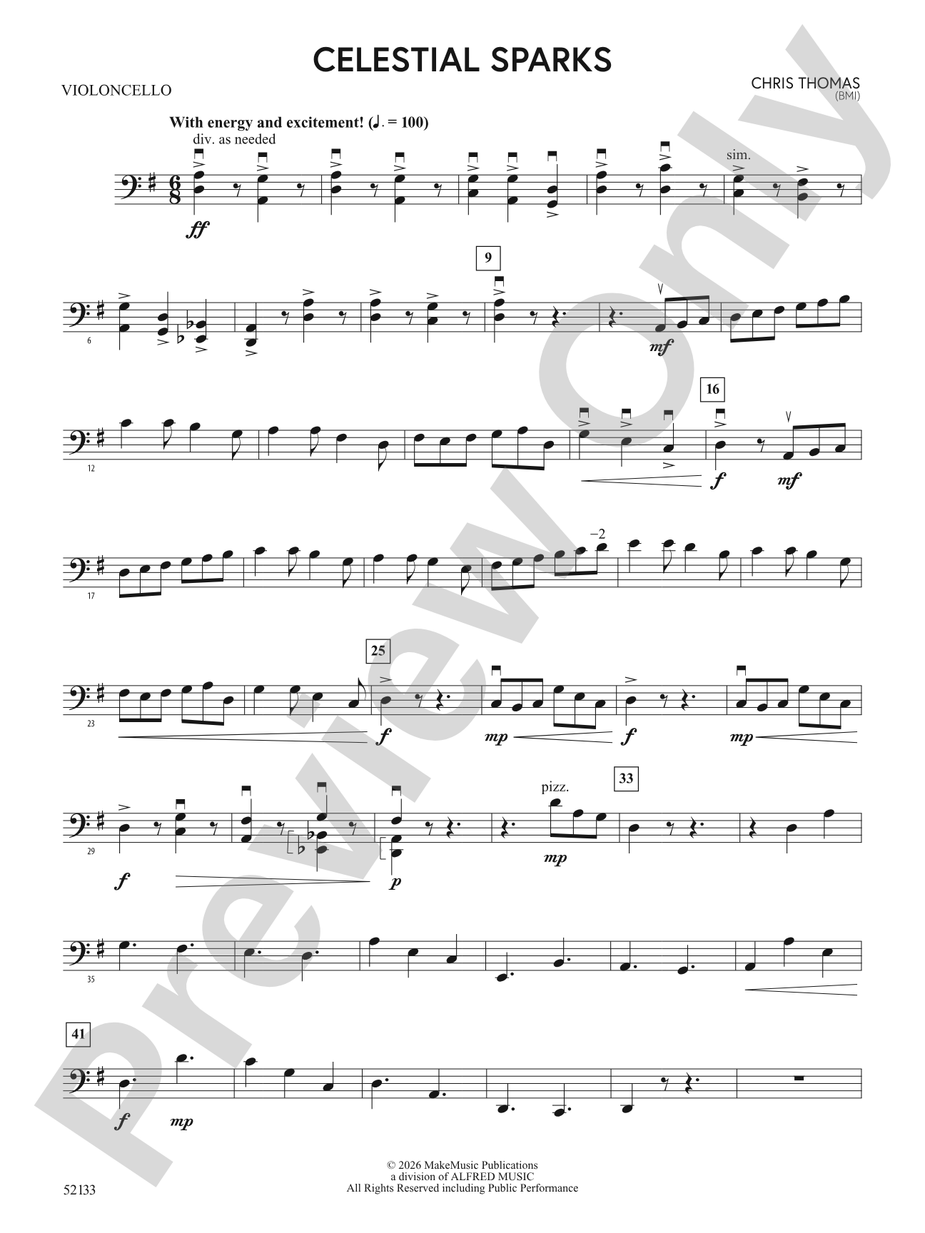 Celestial Sparks: Cello