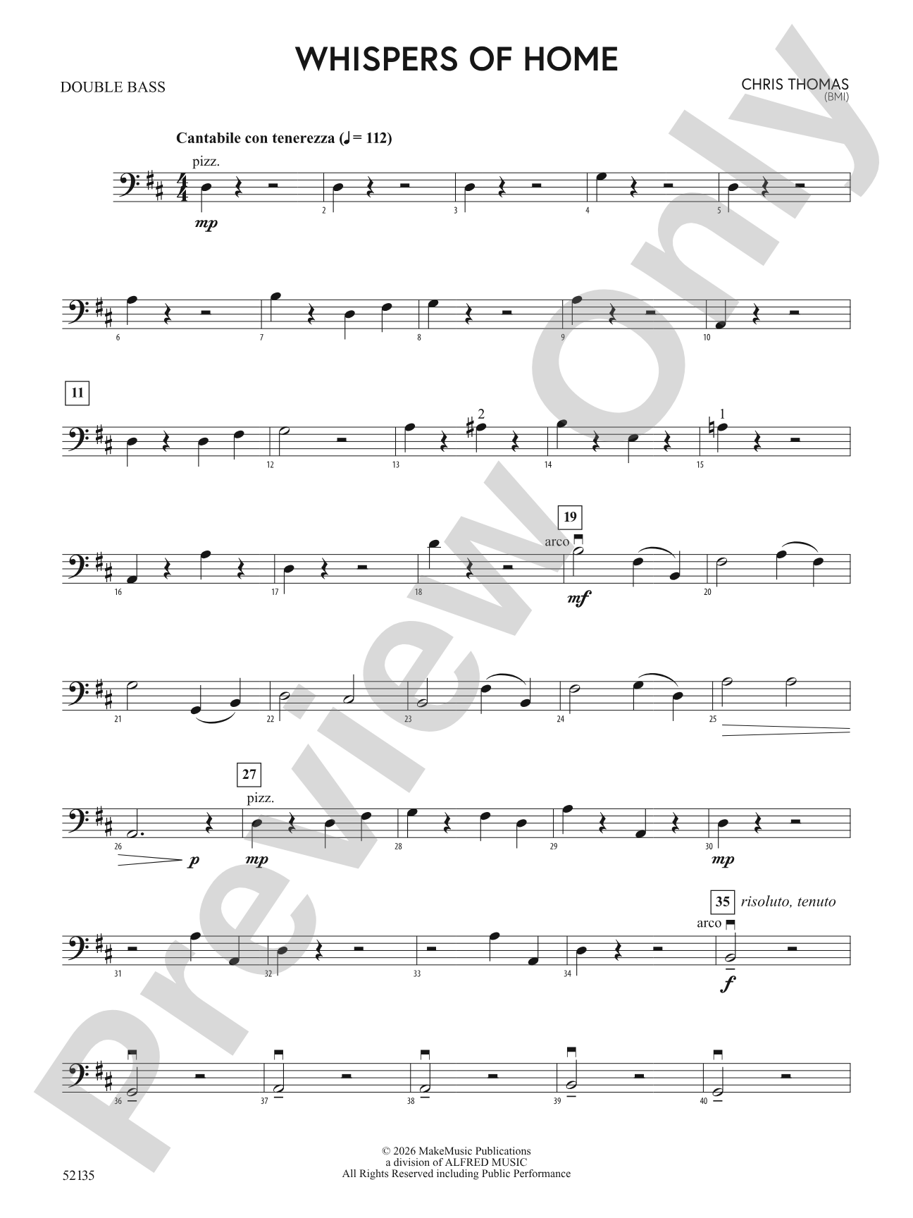 Whispers of Home: String Bass
