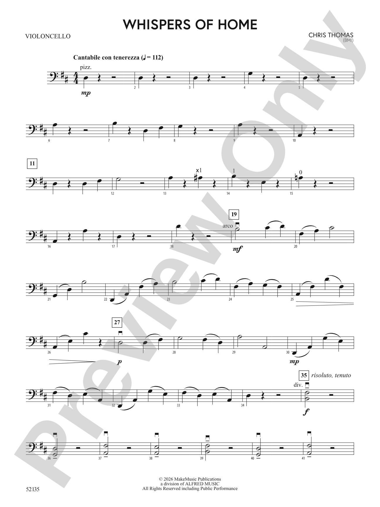 Whispers of Home: Cello