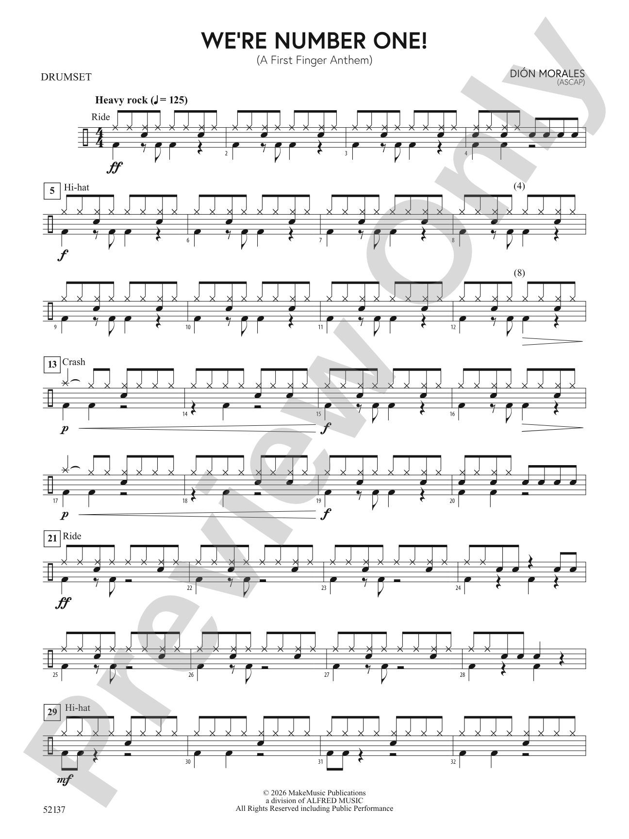 We're Number One!: Drumset