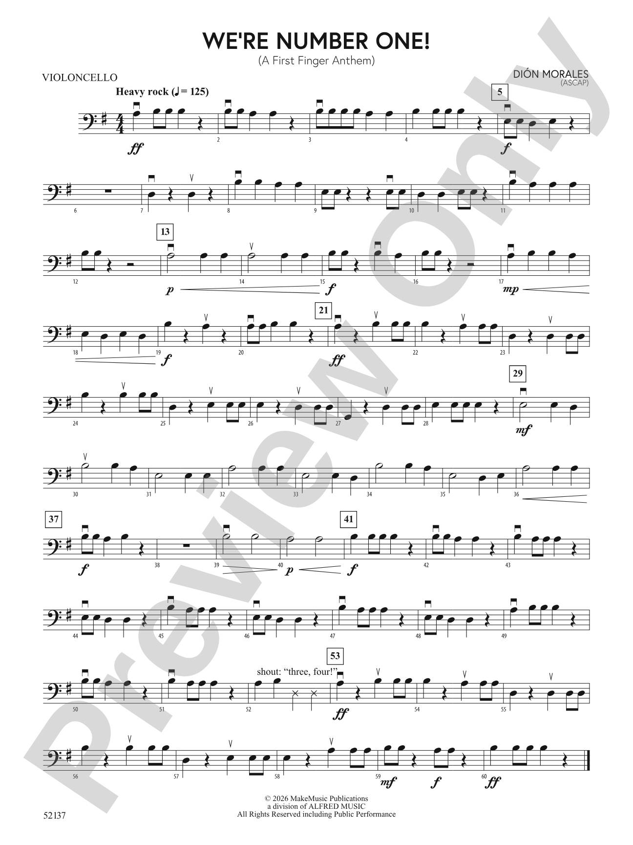 We're Number One!: Cello