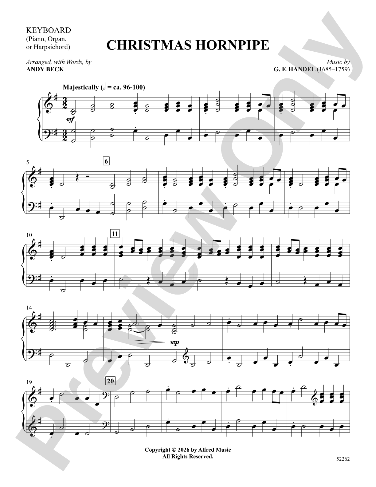 Christmas Hornpipe: Piano Accompaniment