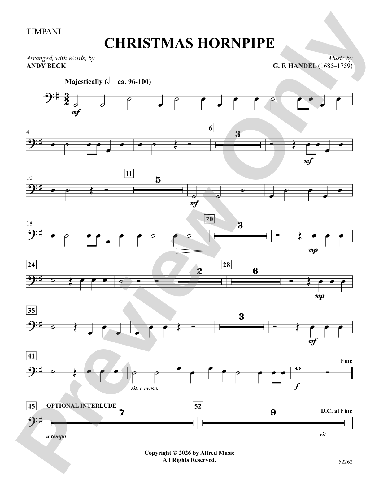 Christmas Hornpipe: Timpani