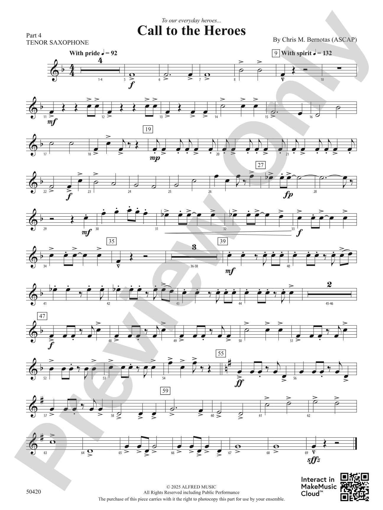 Call to the Heroes: Part 4 - Tenor Saxophone