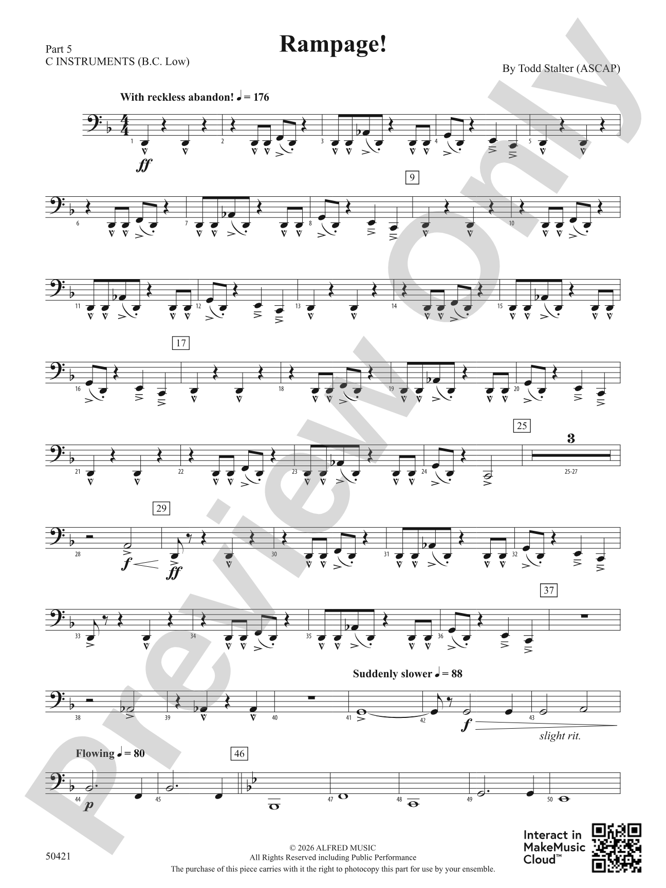 Rampage!: Part 5 - C Instruments (B.C. Low)