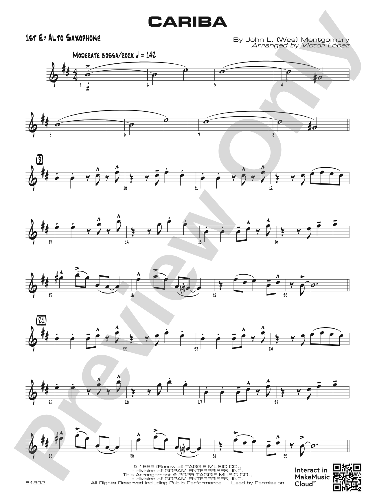 Cariba: E-flat Alto Saxophone