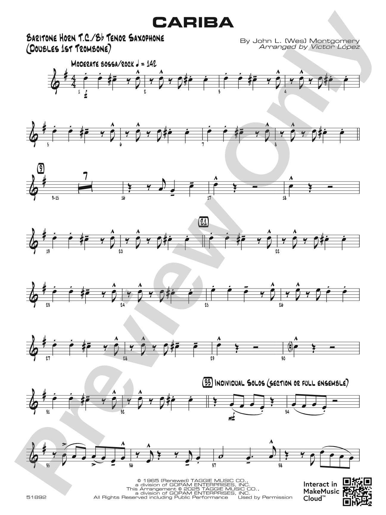 Cariba: Baritone T.C.
