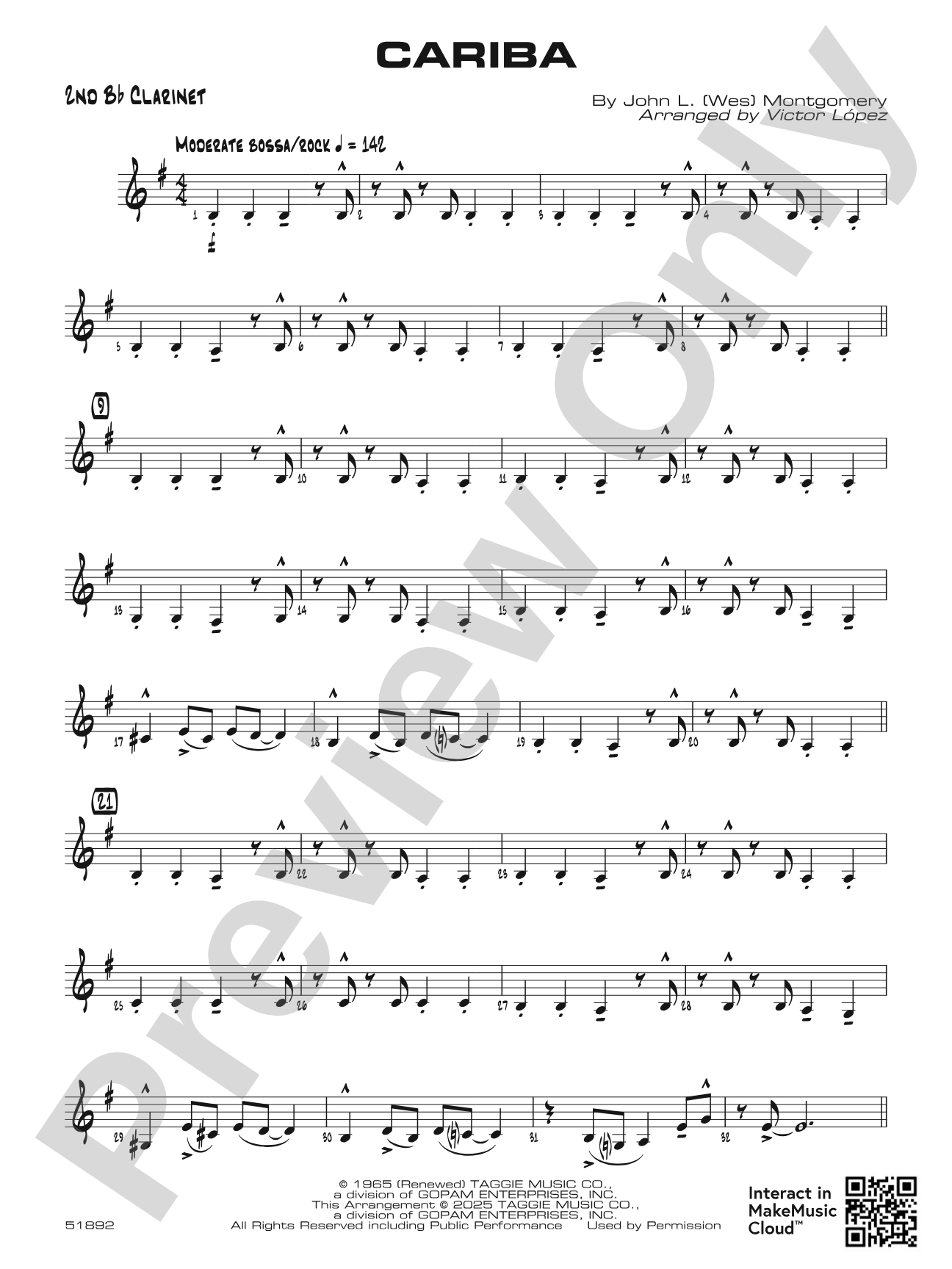 Cariba: 2nd B-flat Clarinet