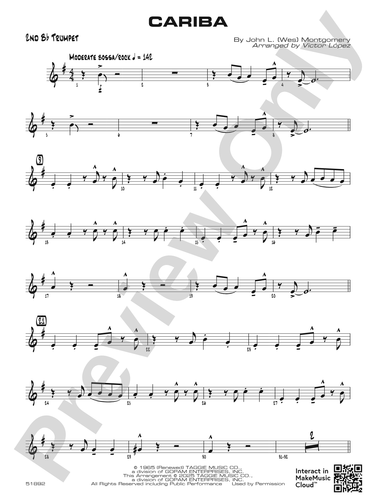 Cariba: 2nd B-flat Trumpet