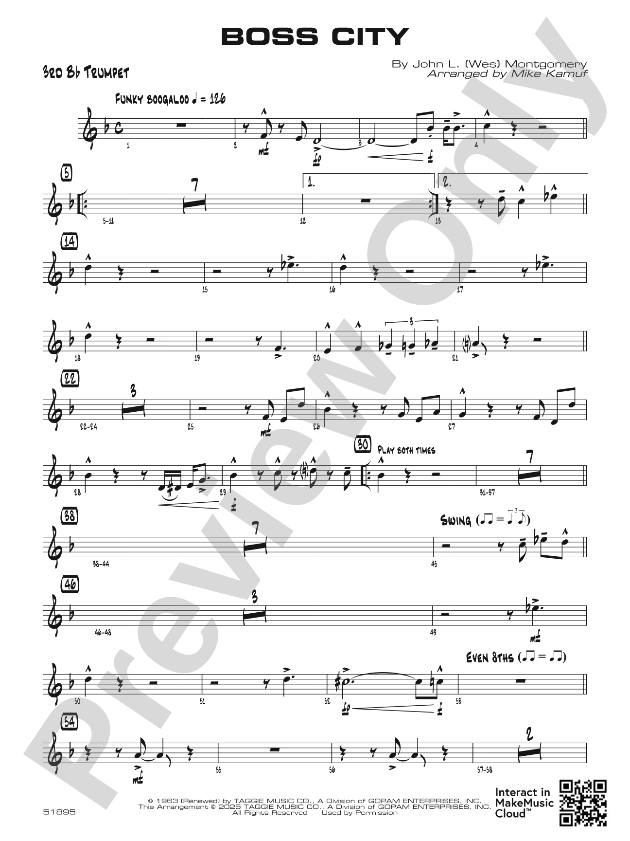 Boss City: 3rd B-flat Trumpet
