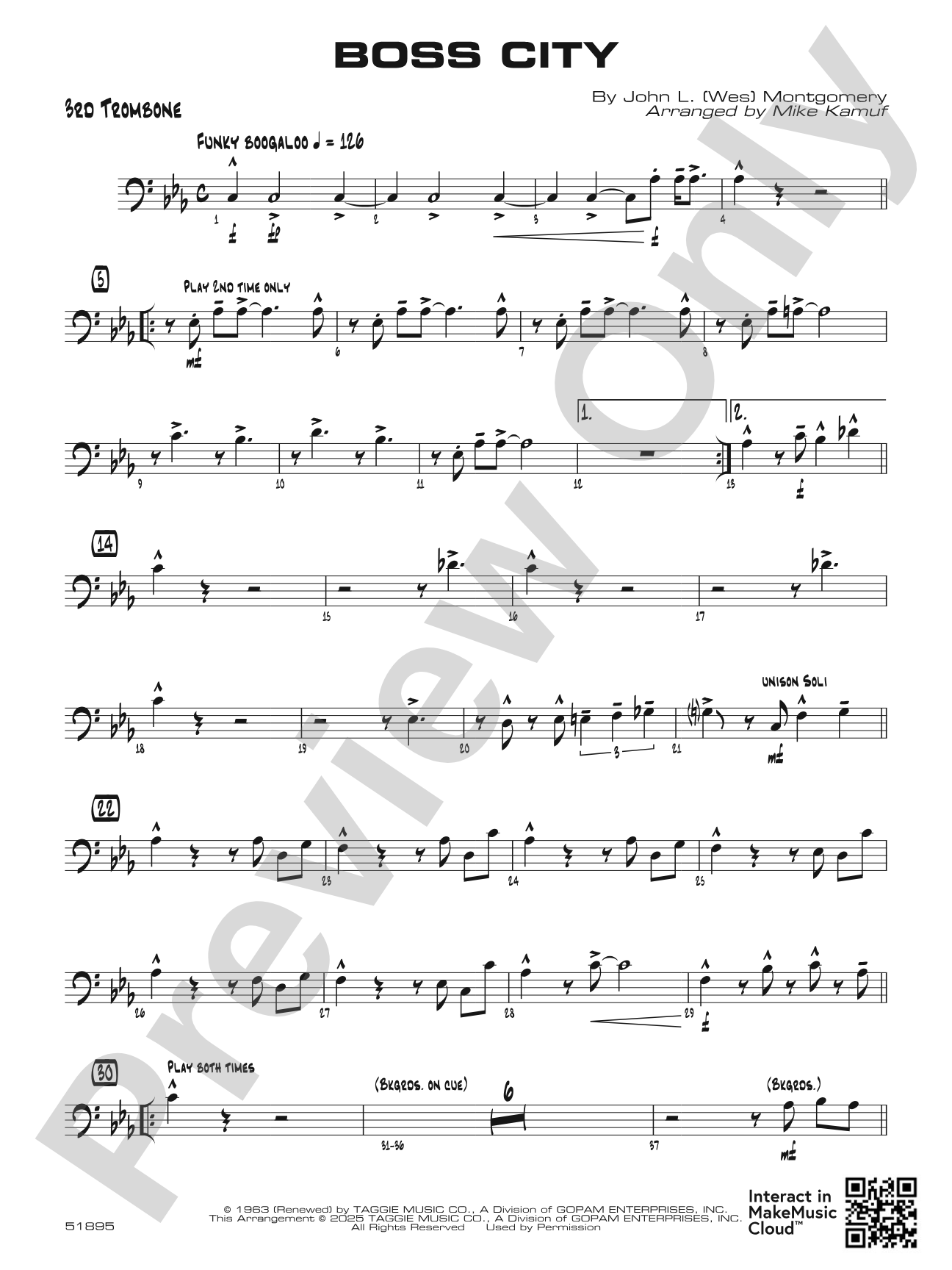 Boss City: 3rd Trombone