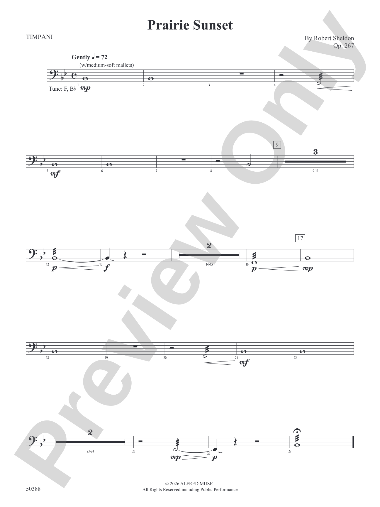 Prairie Sunset: Timpani