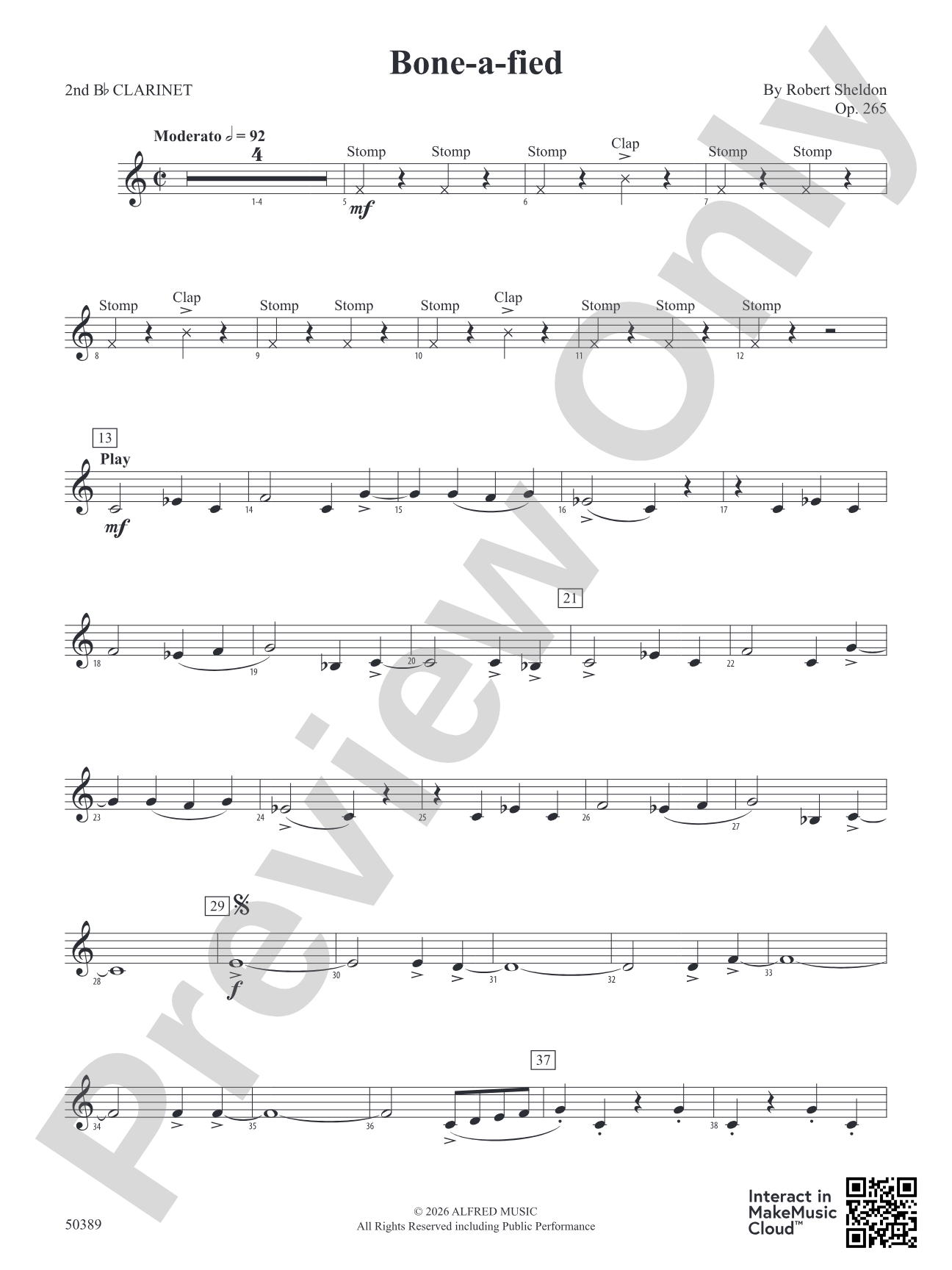 Bone-a-fied: 2nd B-flat Clarinet