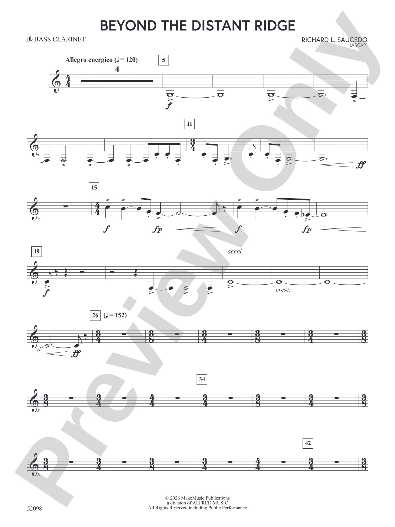 Beyond the Distant Ridge: B-flat Bass Clarinet