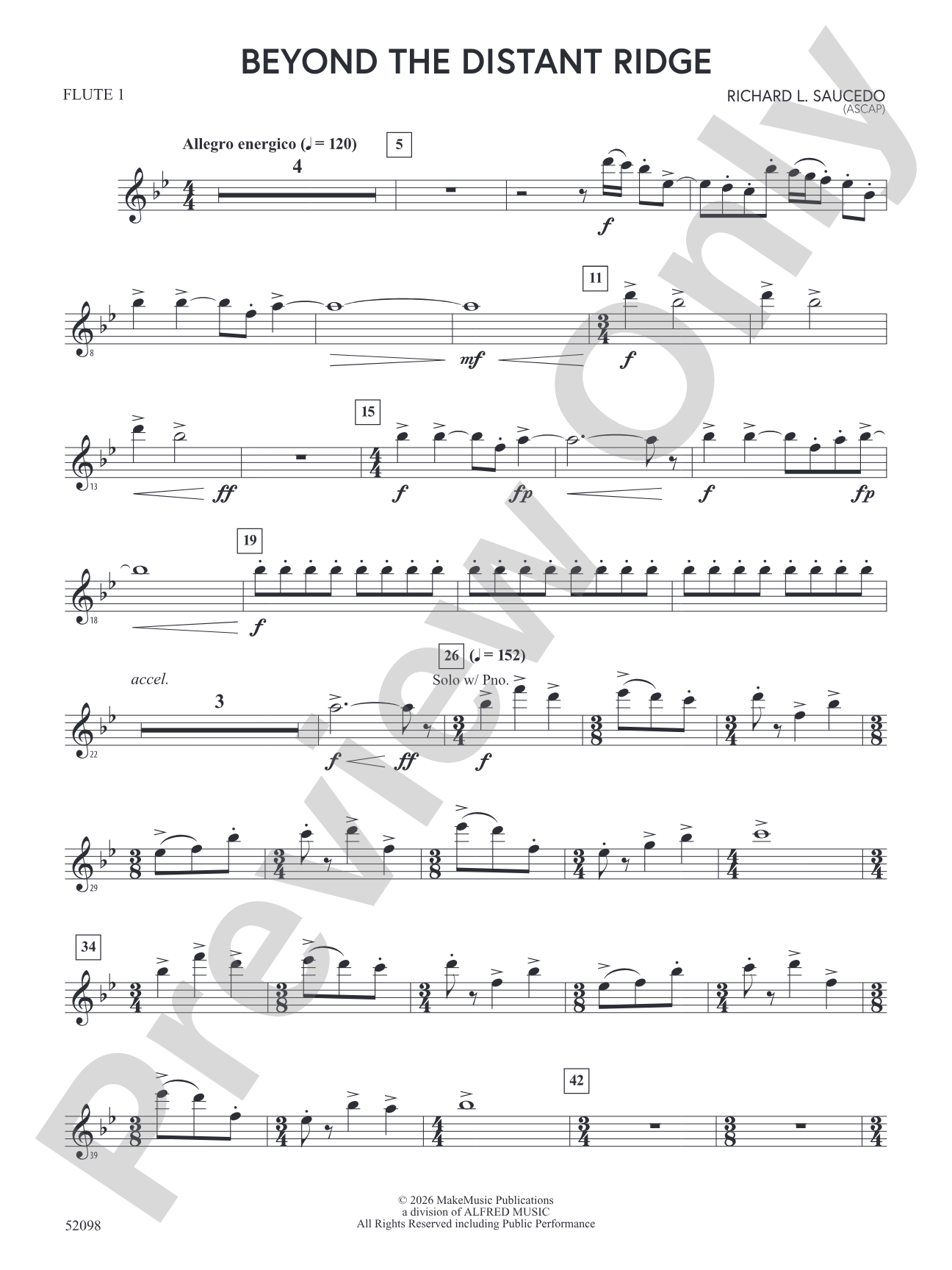 Beyond the Distant Ridge: Flute