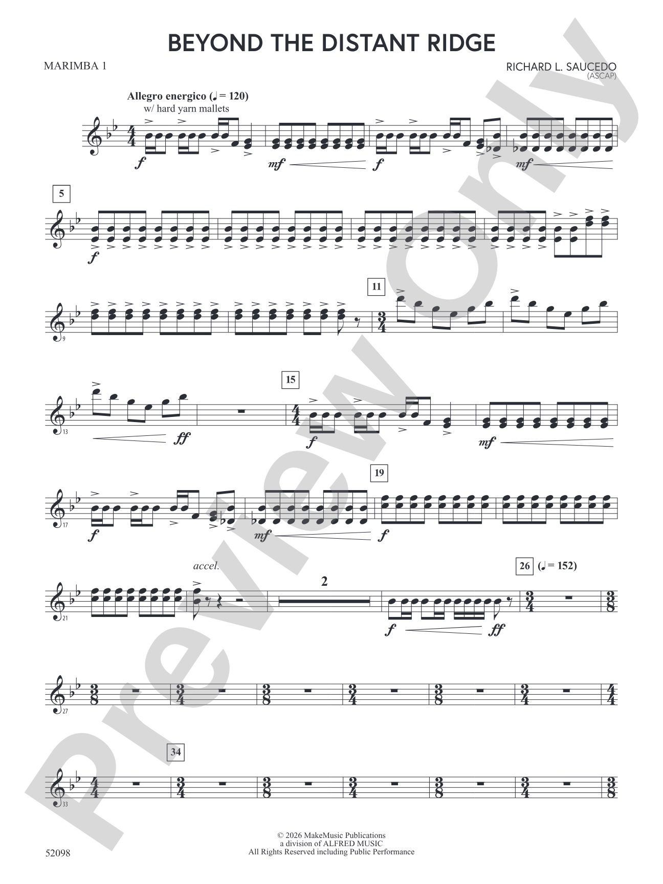 Beyond the Distant Ridge: Marimba 1