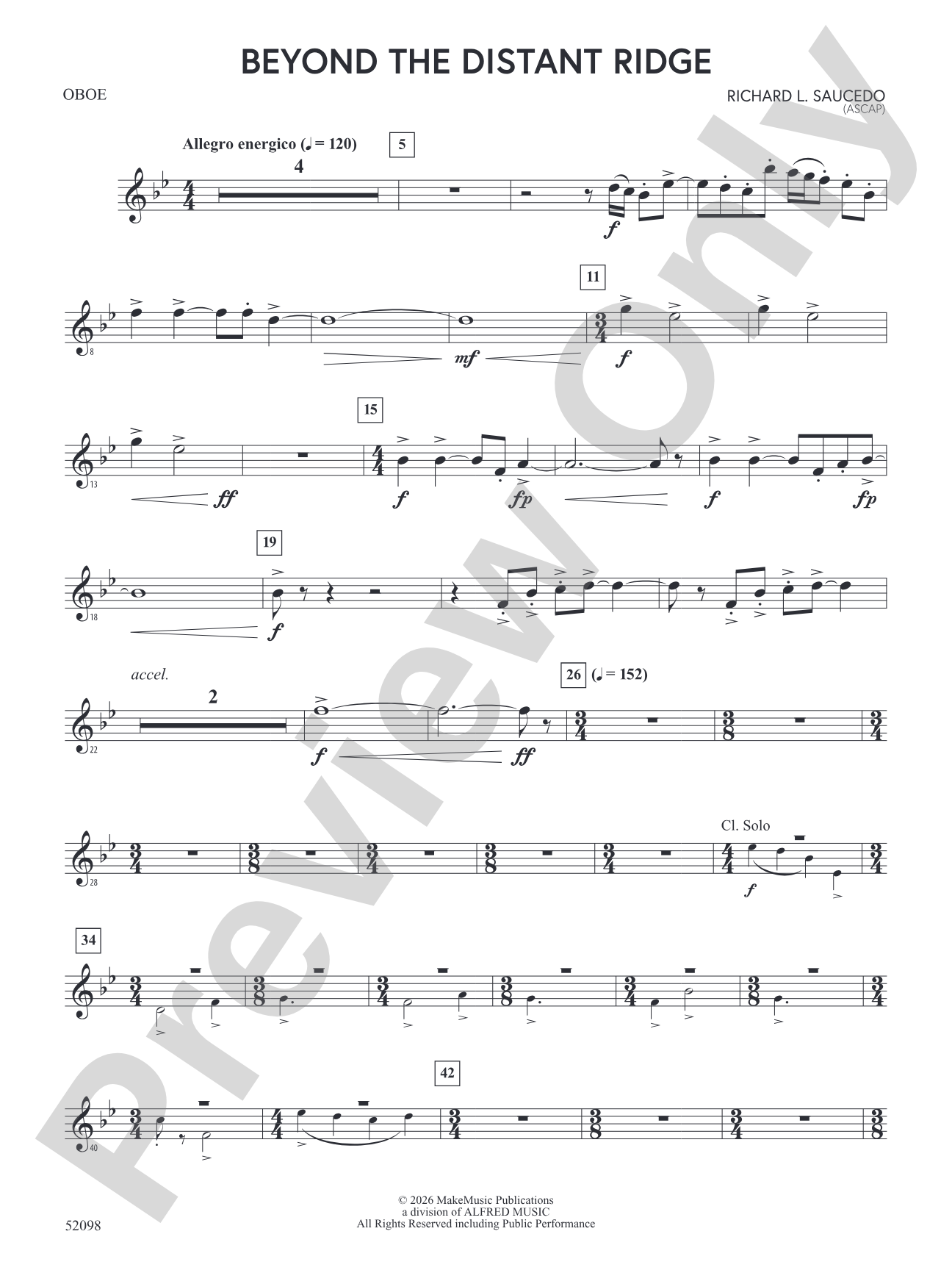 Beyond the Distant Ridge: Oboe
