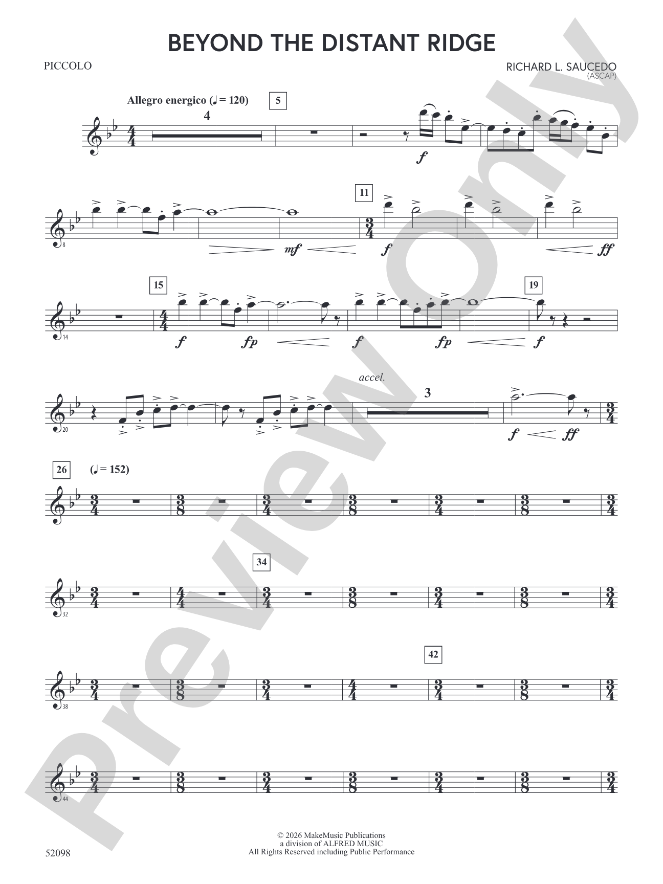 Beyond the Distant Ridge: Piccolo