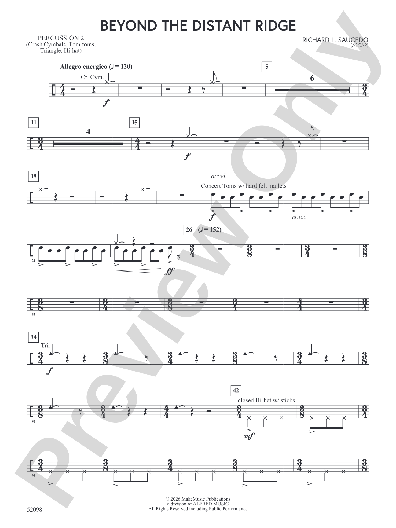 Beyond the Distant Ridge: 2nd Percussion