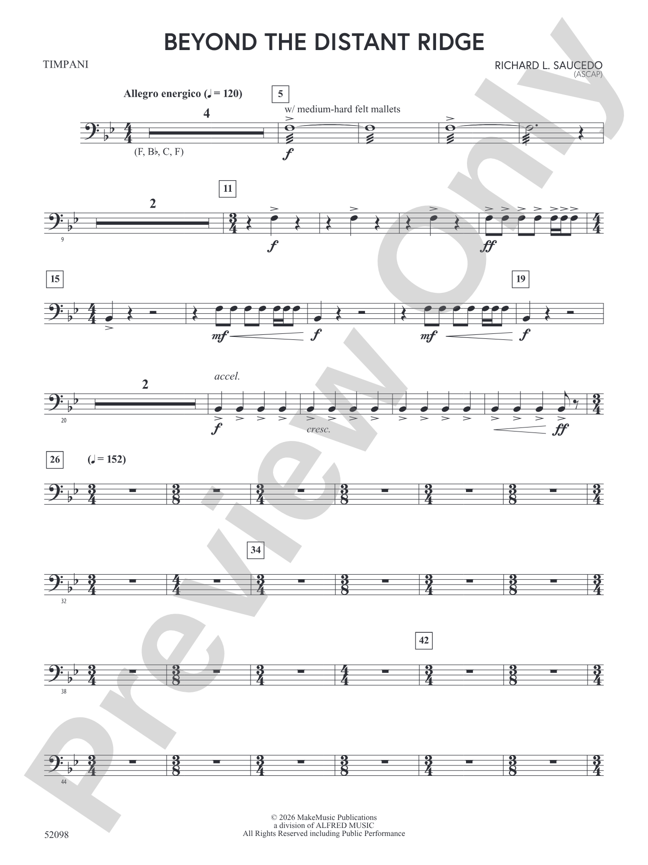 Beyond the Distant Ridge: Timpani