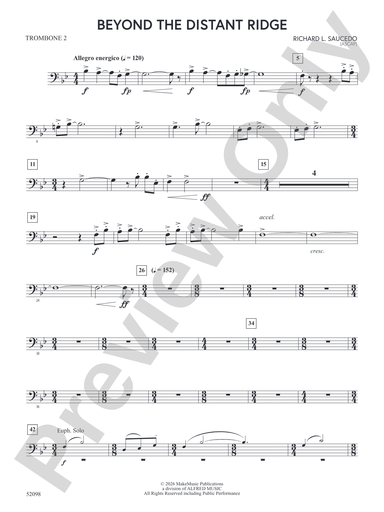 Beyond the Distant Ridge: 2nd Trombone