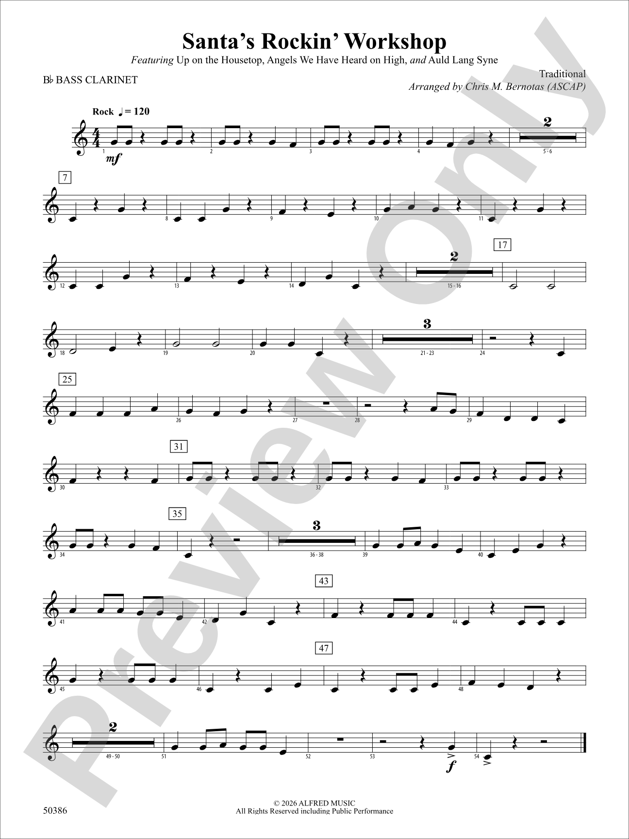 Santa's Rockin' Workshop: B-flat Bass Clarinet