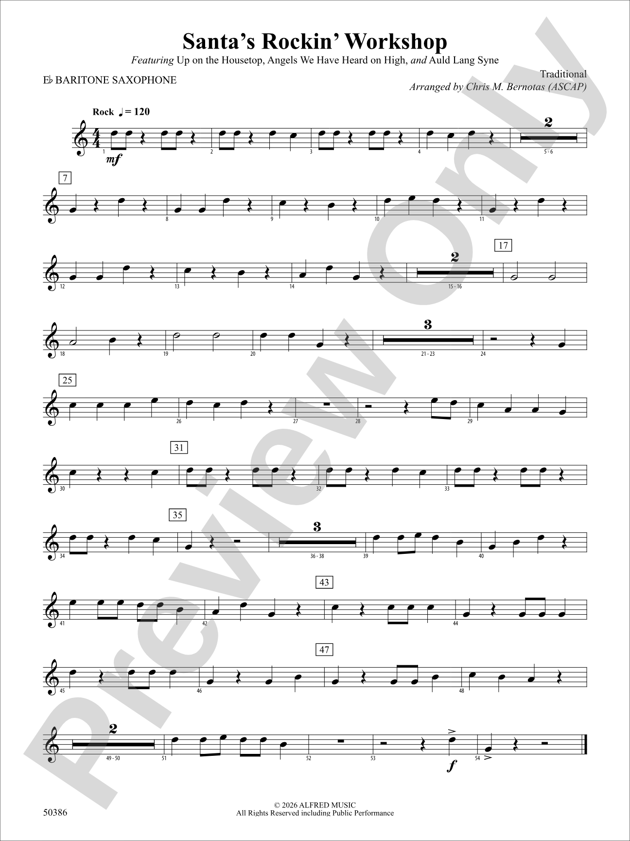 Santa's Rockin' Workshop: E-flat Baritone Saxophone