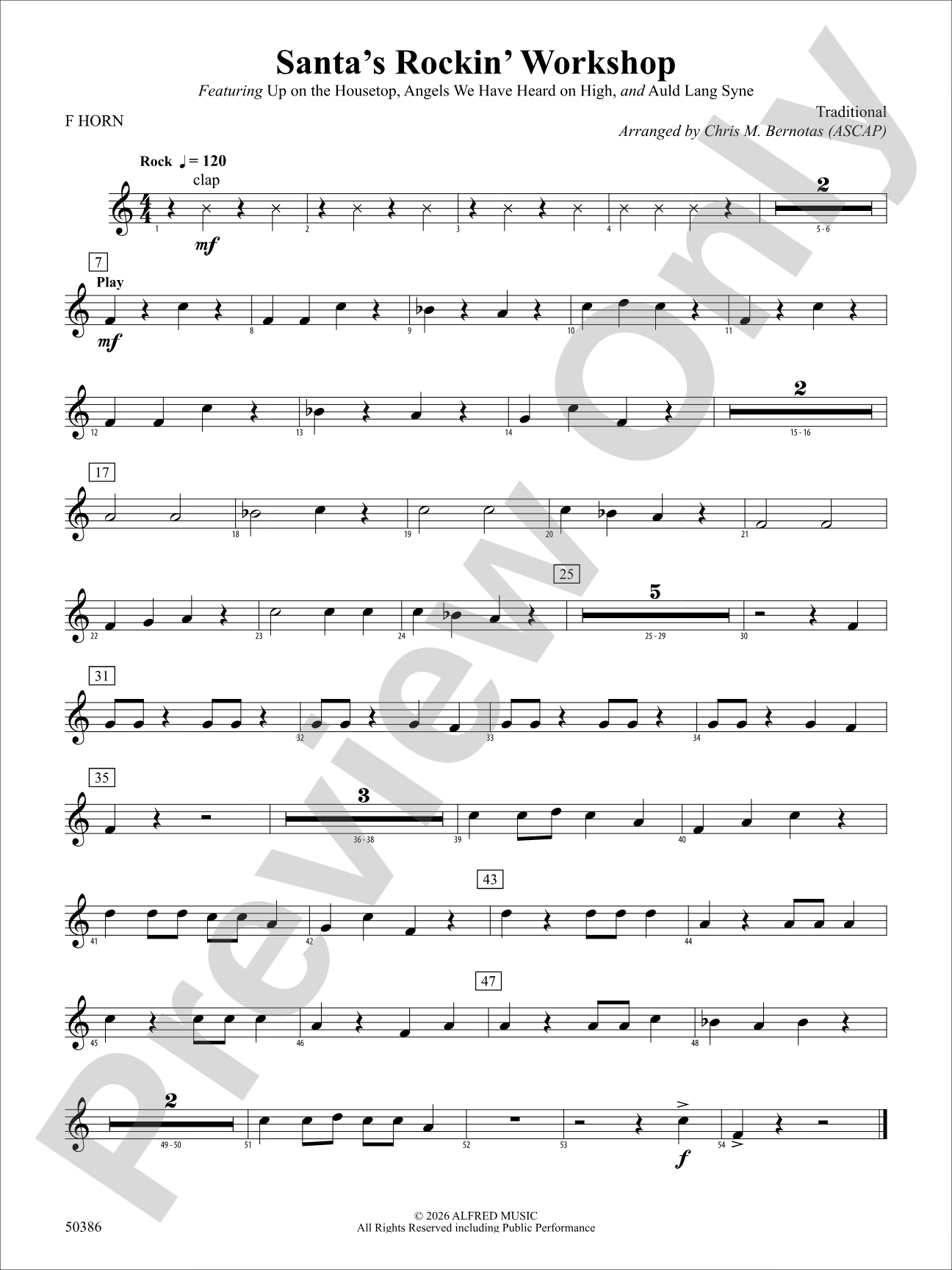 Santa's Rockin' Workshop: 1st F Horn