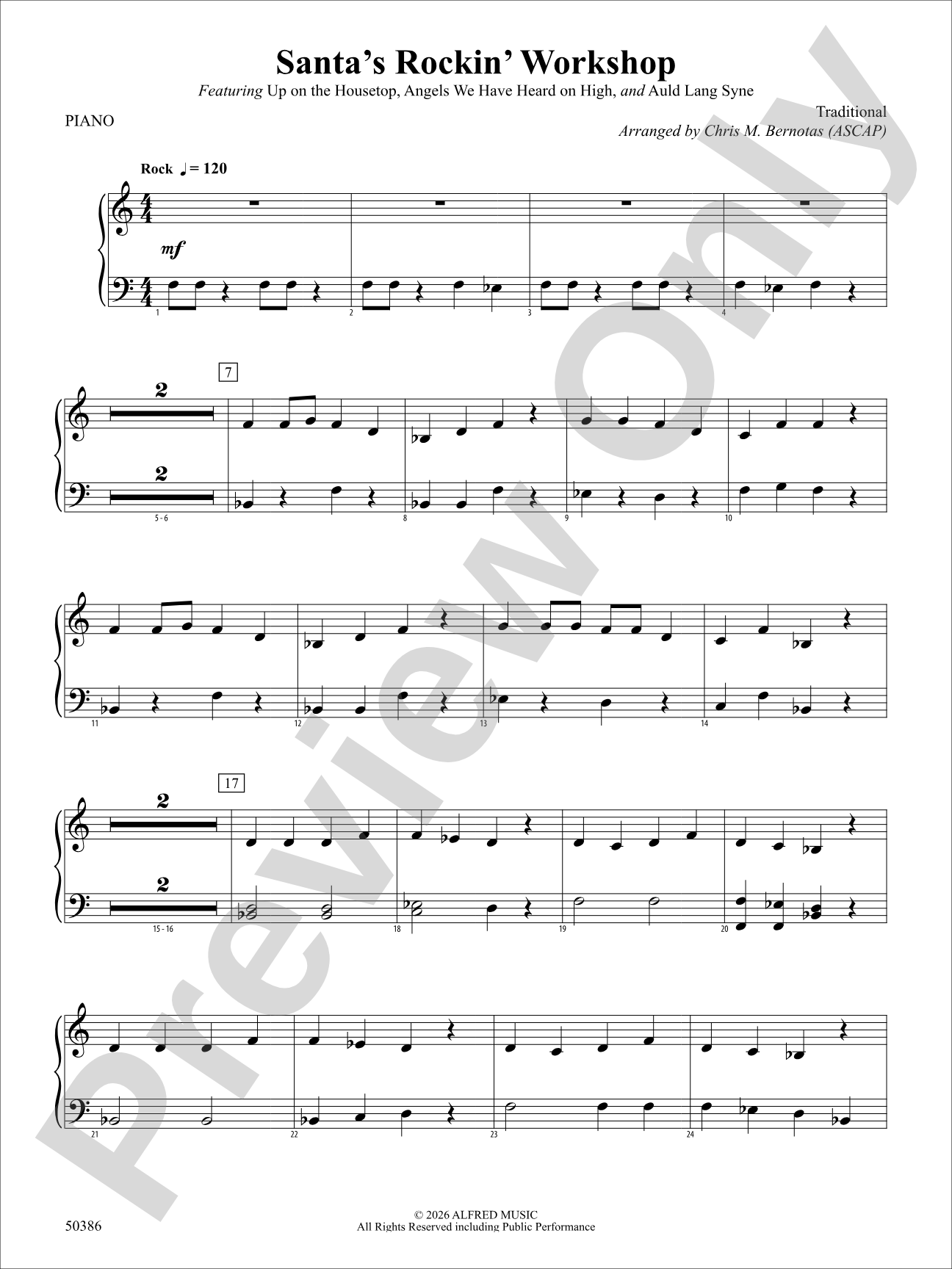 Santa's Rockin' Workshop: Piano Accompaniment