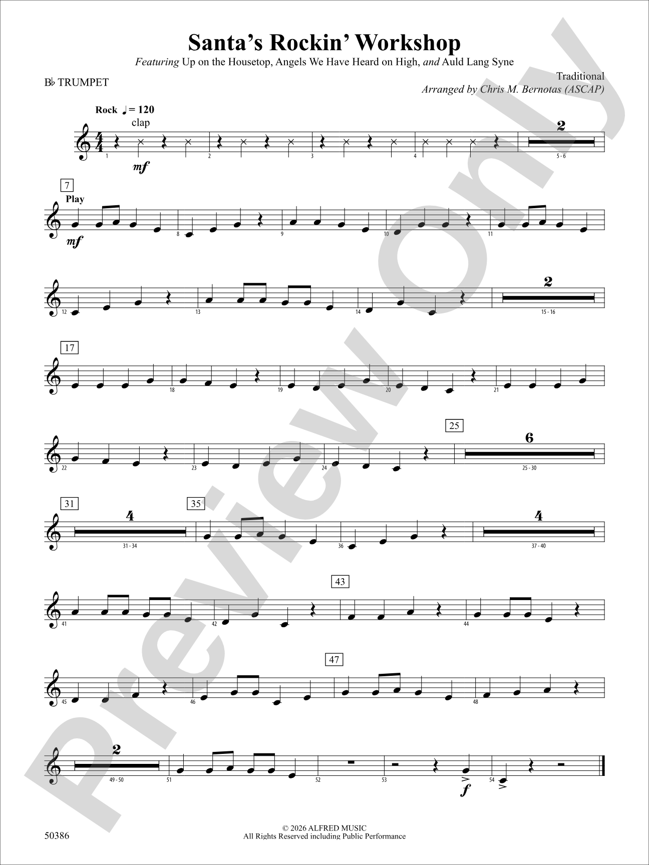 Santa's Rockin' Workshop: 1st B-flat Trumpet