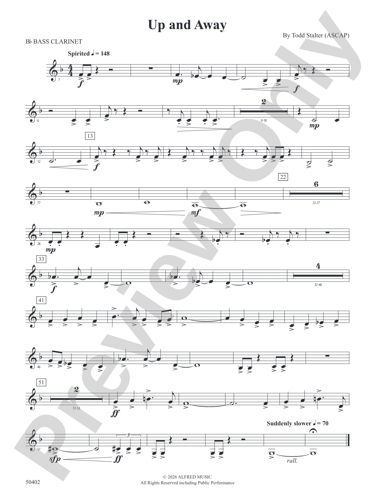 Up and Away: B-flat Bass Clarinet