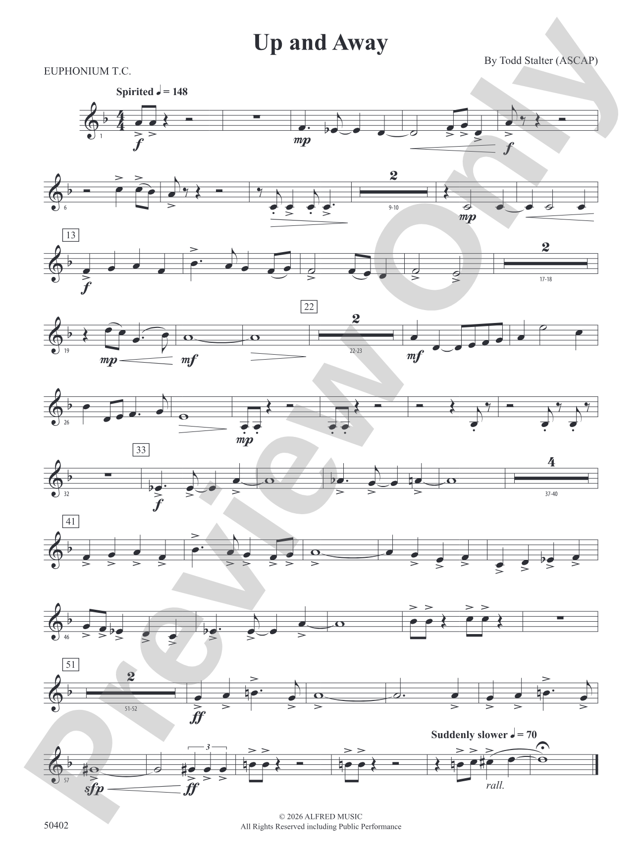 Up and Away: Baritone T.C.