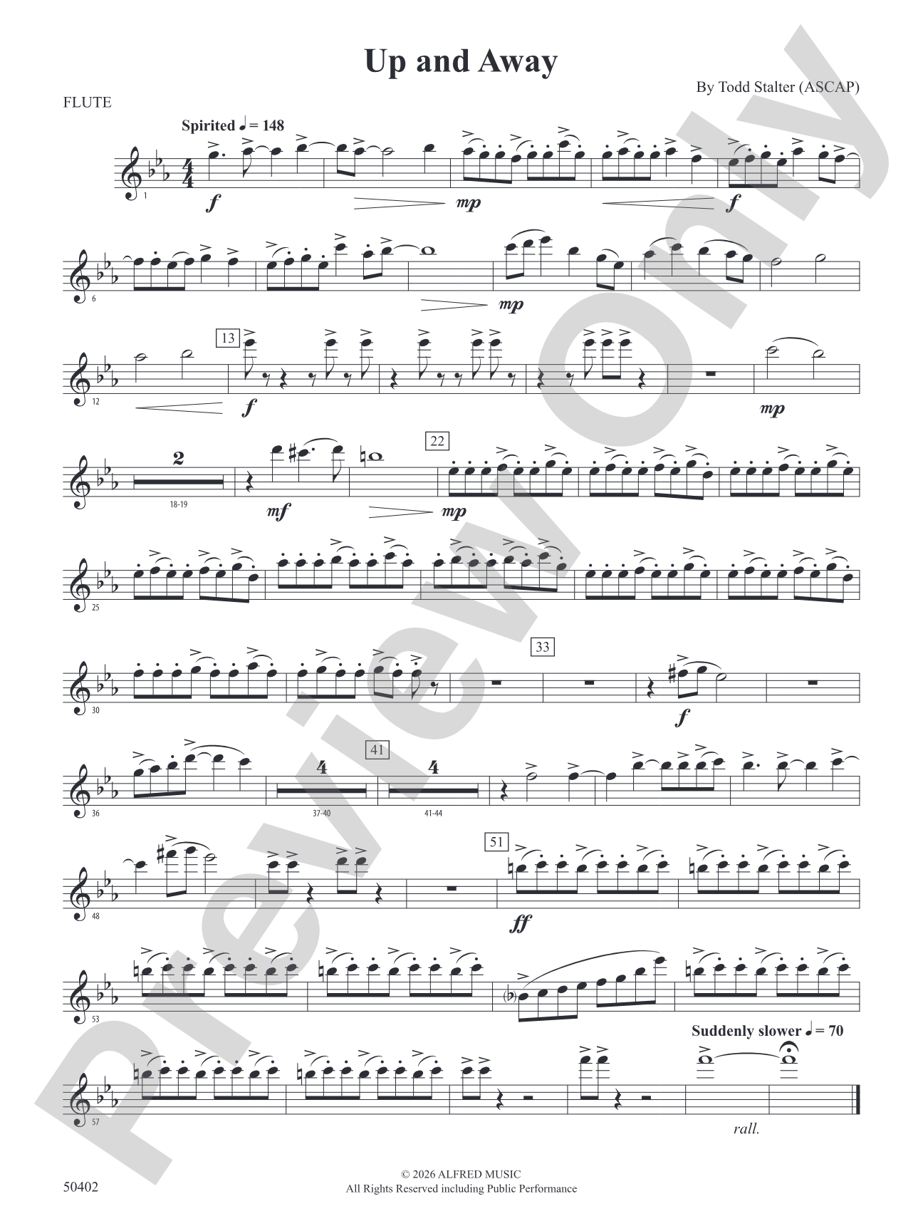 Up and Away: Flute