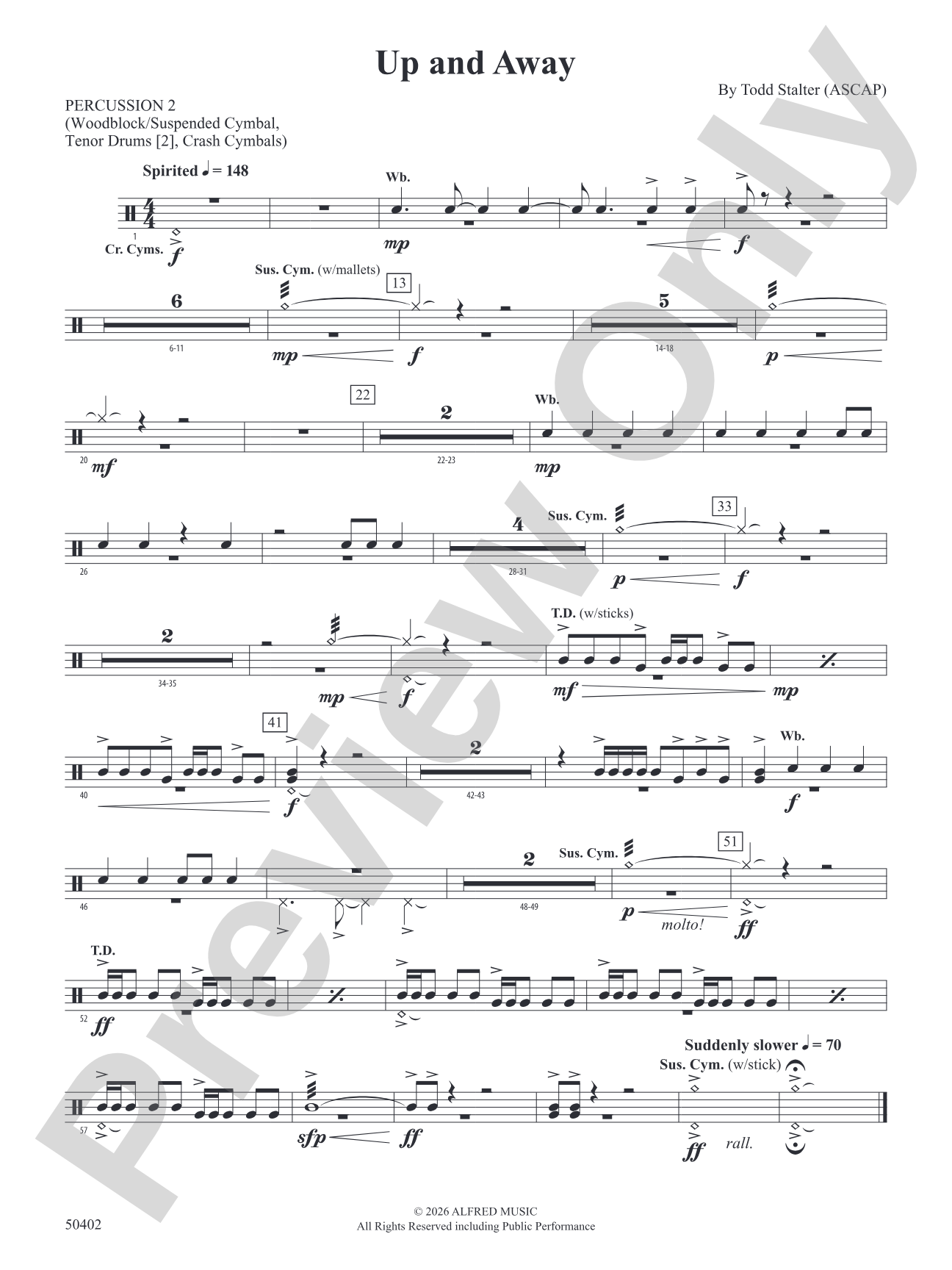 Up and Away: 2nd Percussion