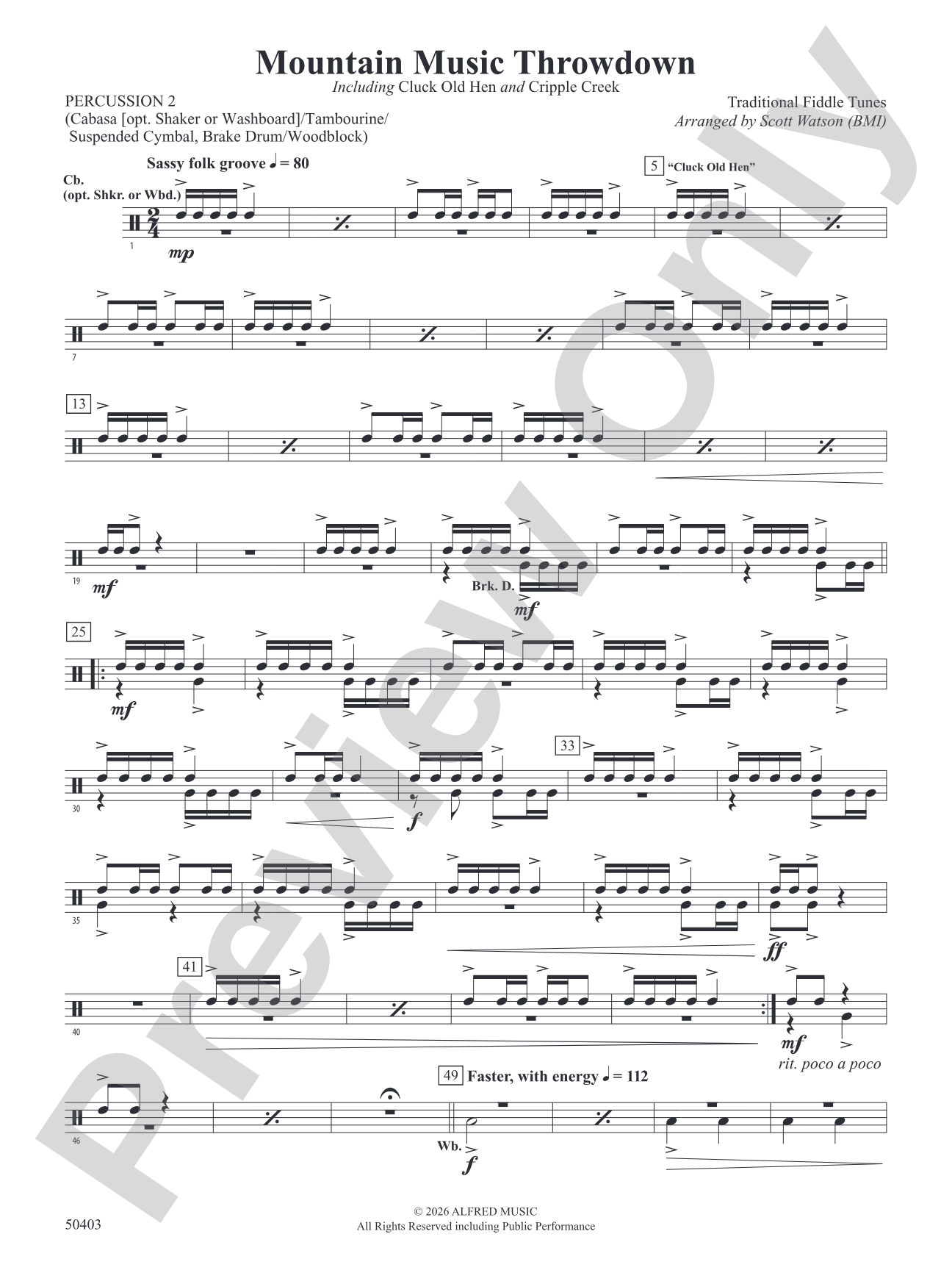 Mountain Music Throwdown: 2nd Percussion