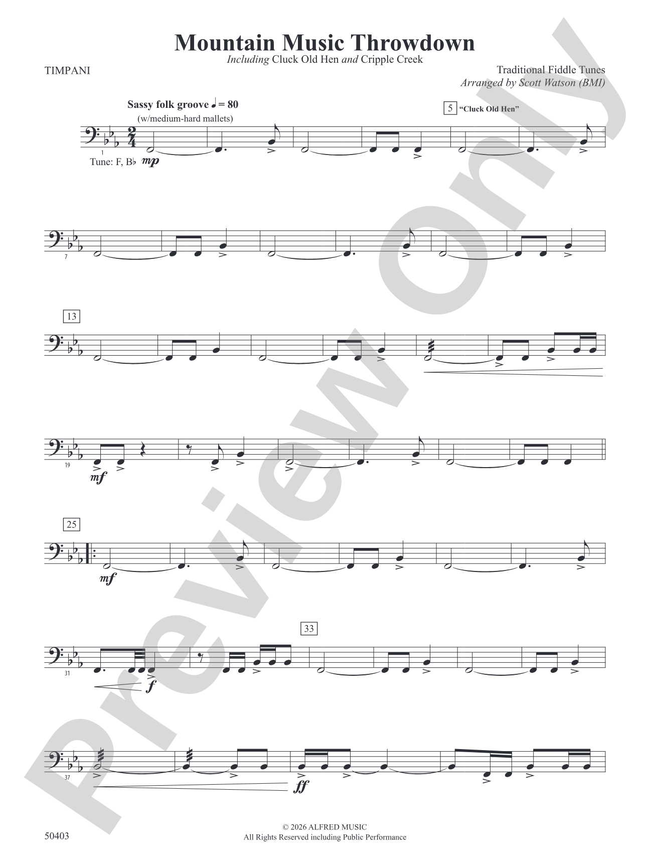 Mountain Music Throwdown: Timpani