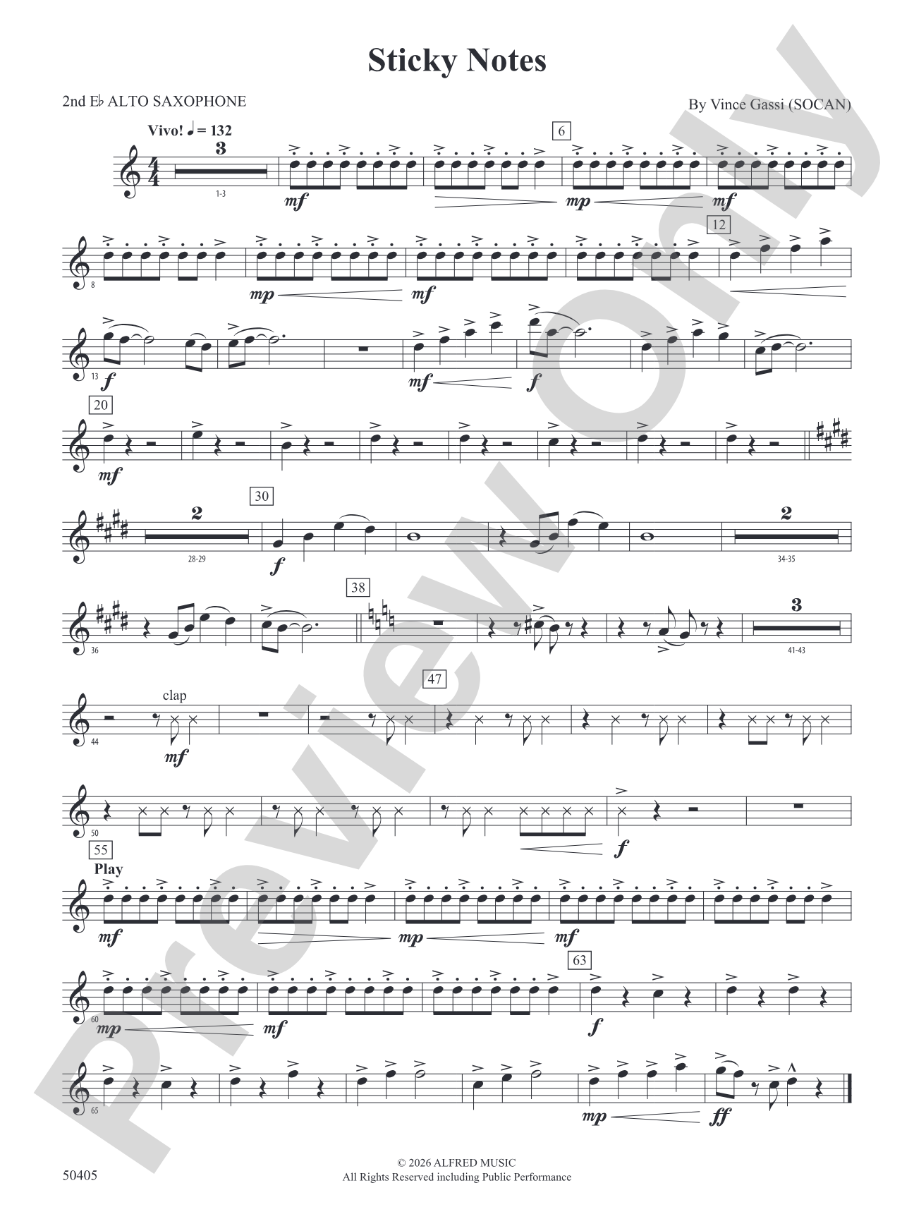 Sticky Notes: 2nd E-flat Alto Saxophone