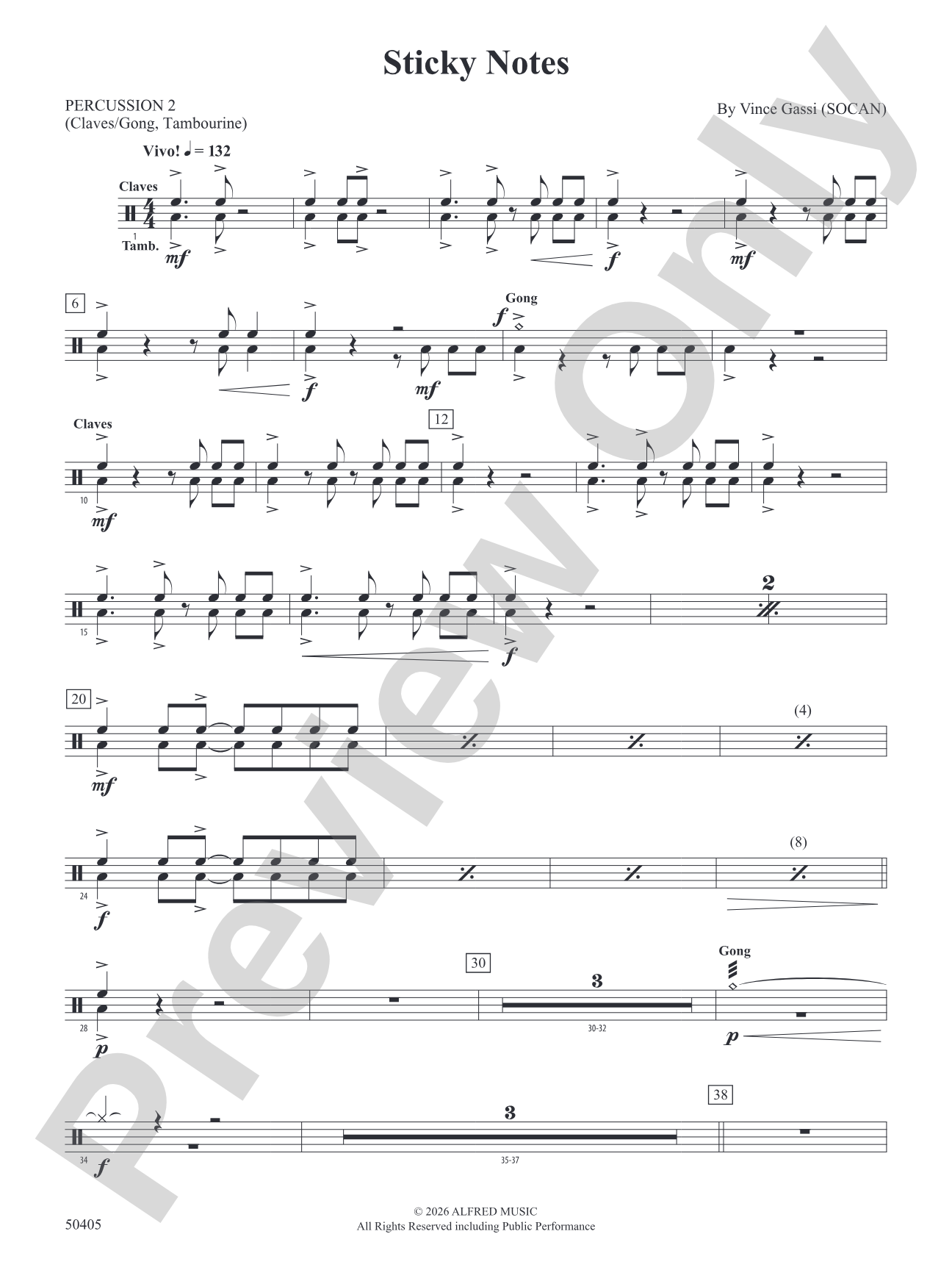 Sticky Notes: 2nd Percussion