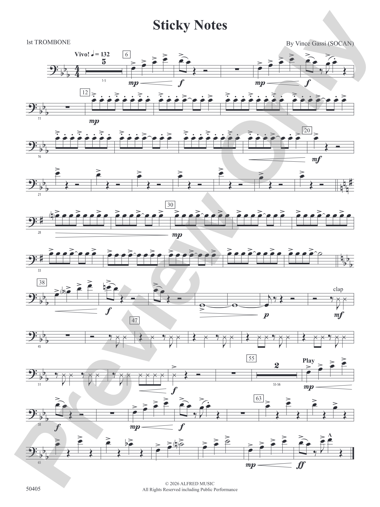 Sticky Notes: 1st Trombone