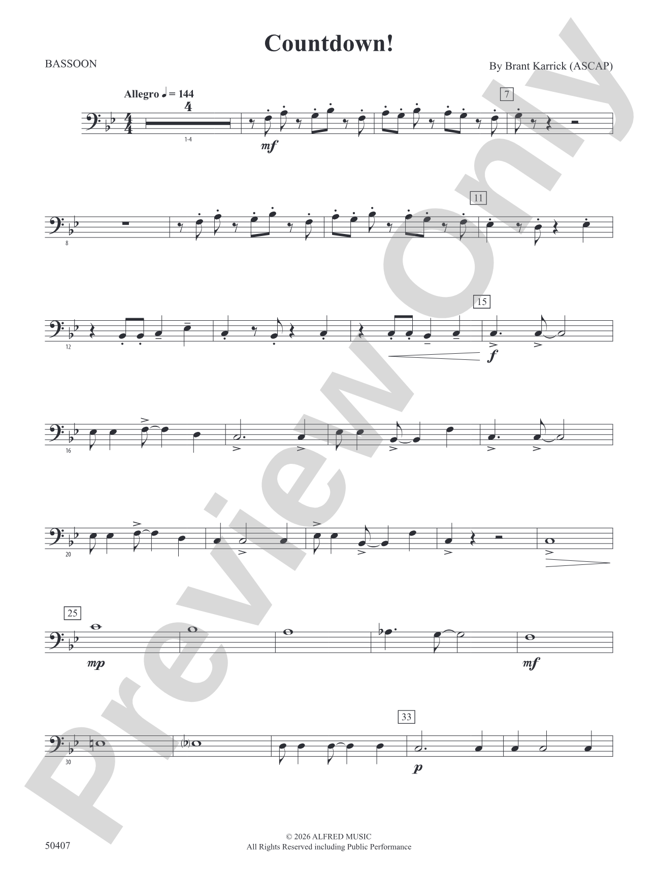 Countdown!: Bassoon