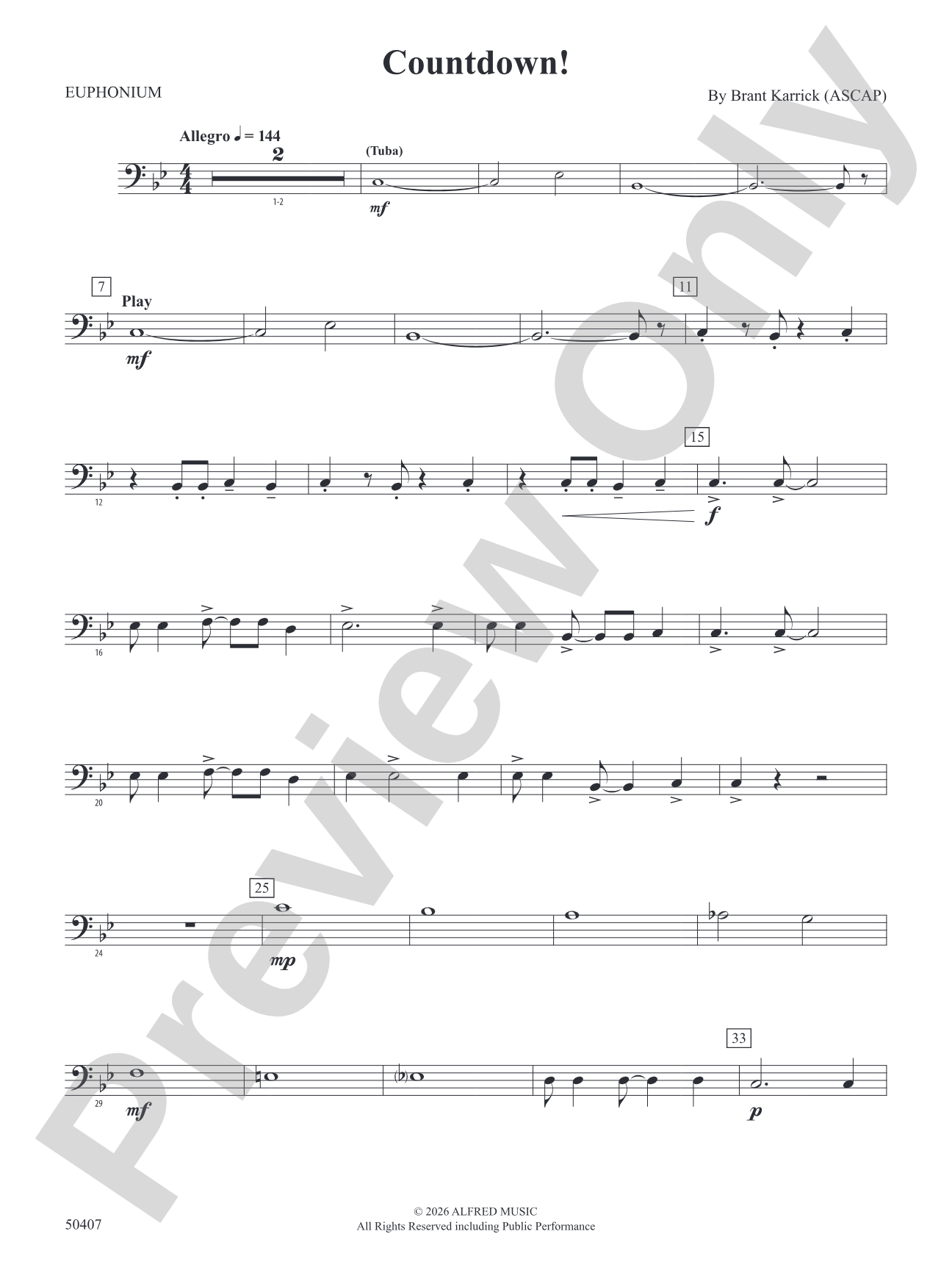 Countdown!: Baritone B.C.
