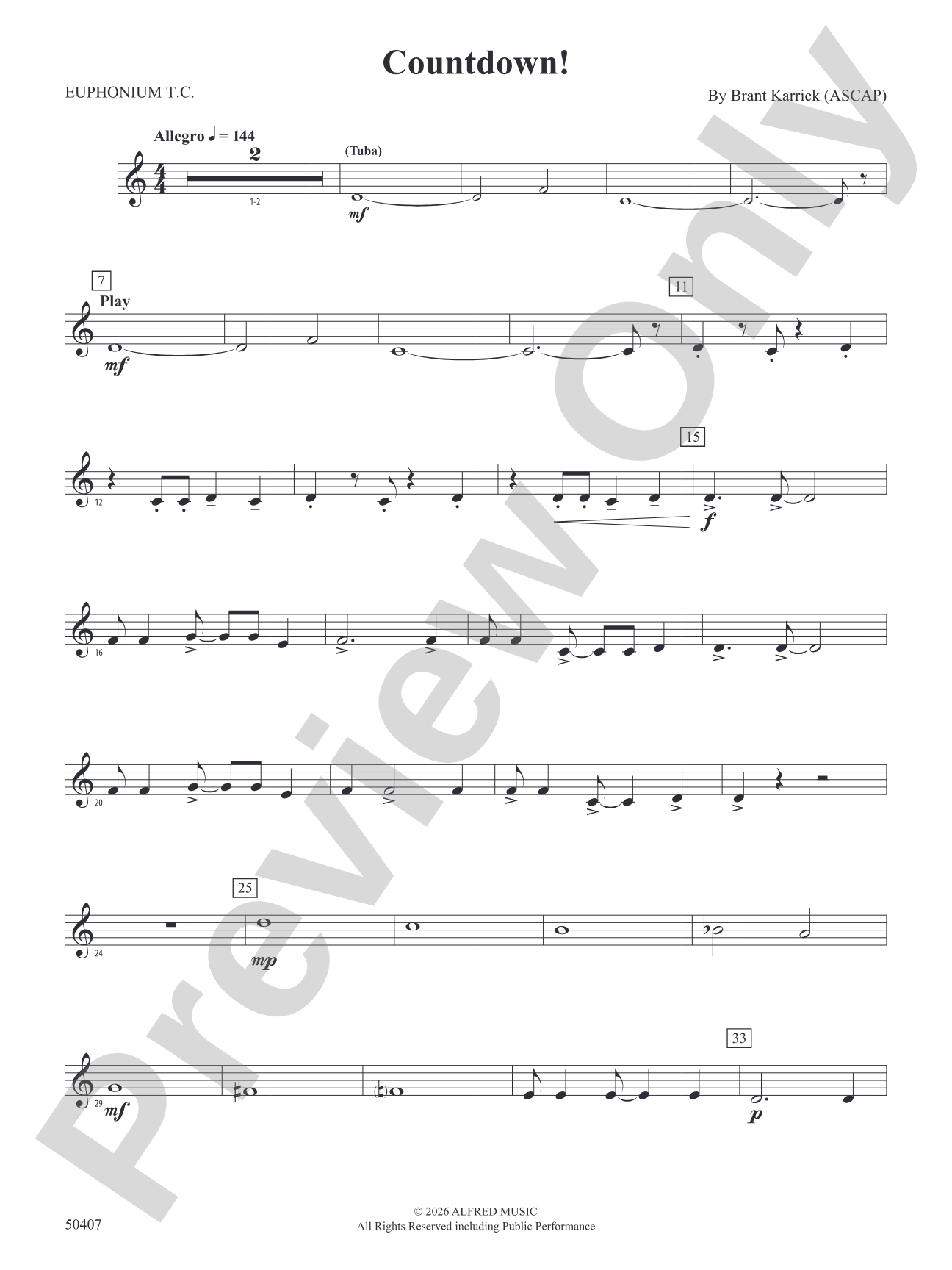 Countdown!: Baritone T.C.