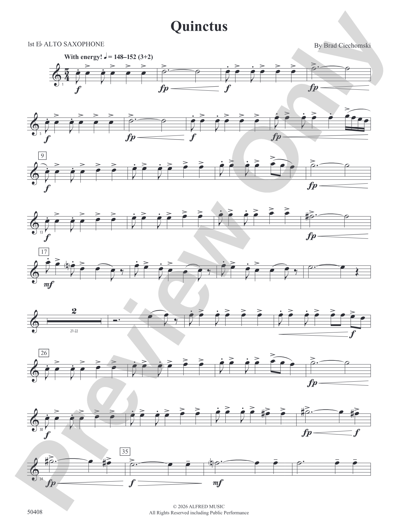 Quinctus: E-flat Alto Saxophone