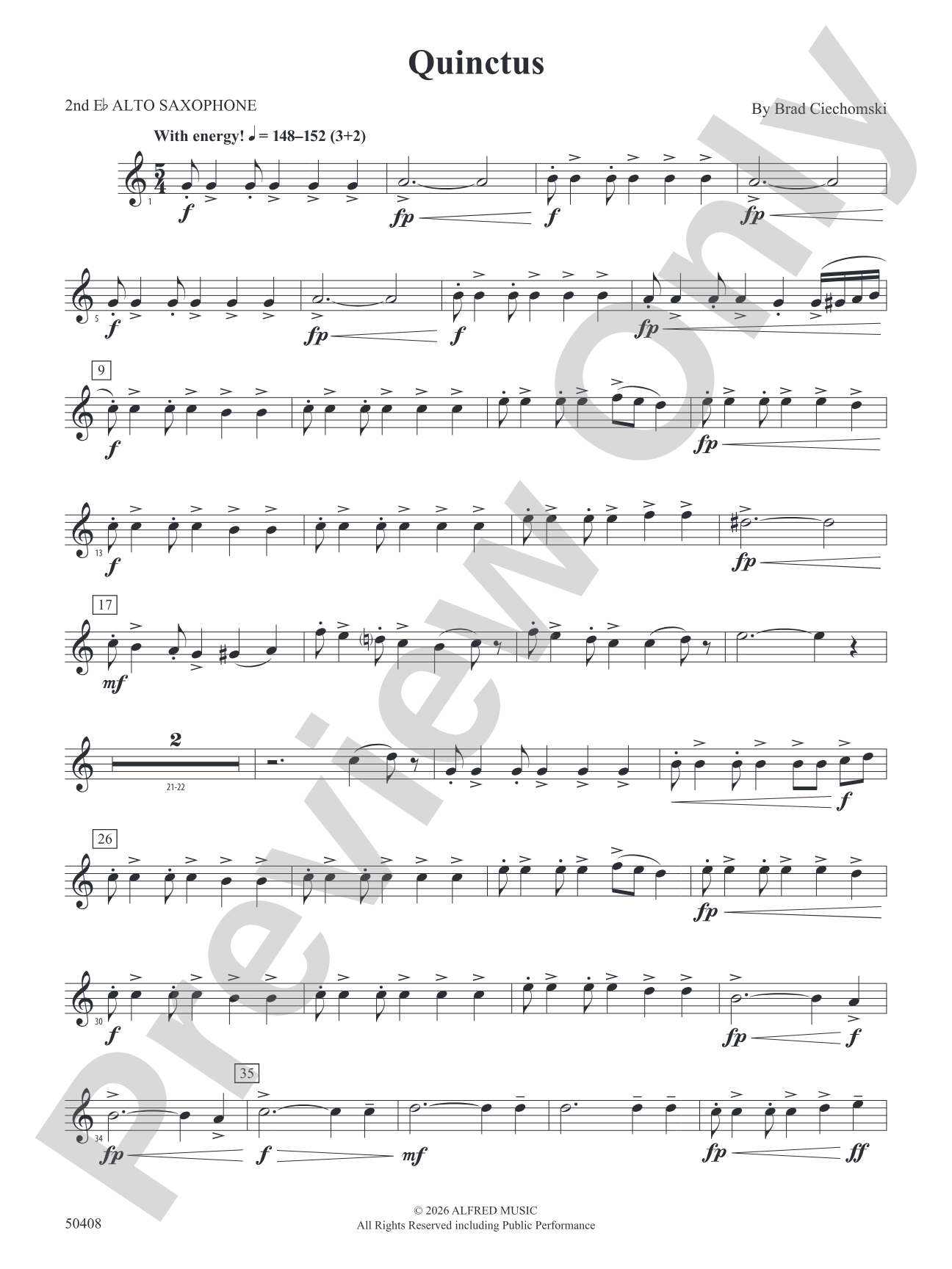 Quinctus: 2nd E-flat Alto Saxophone