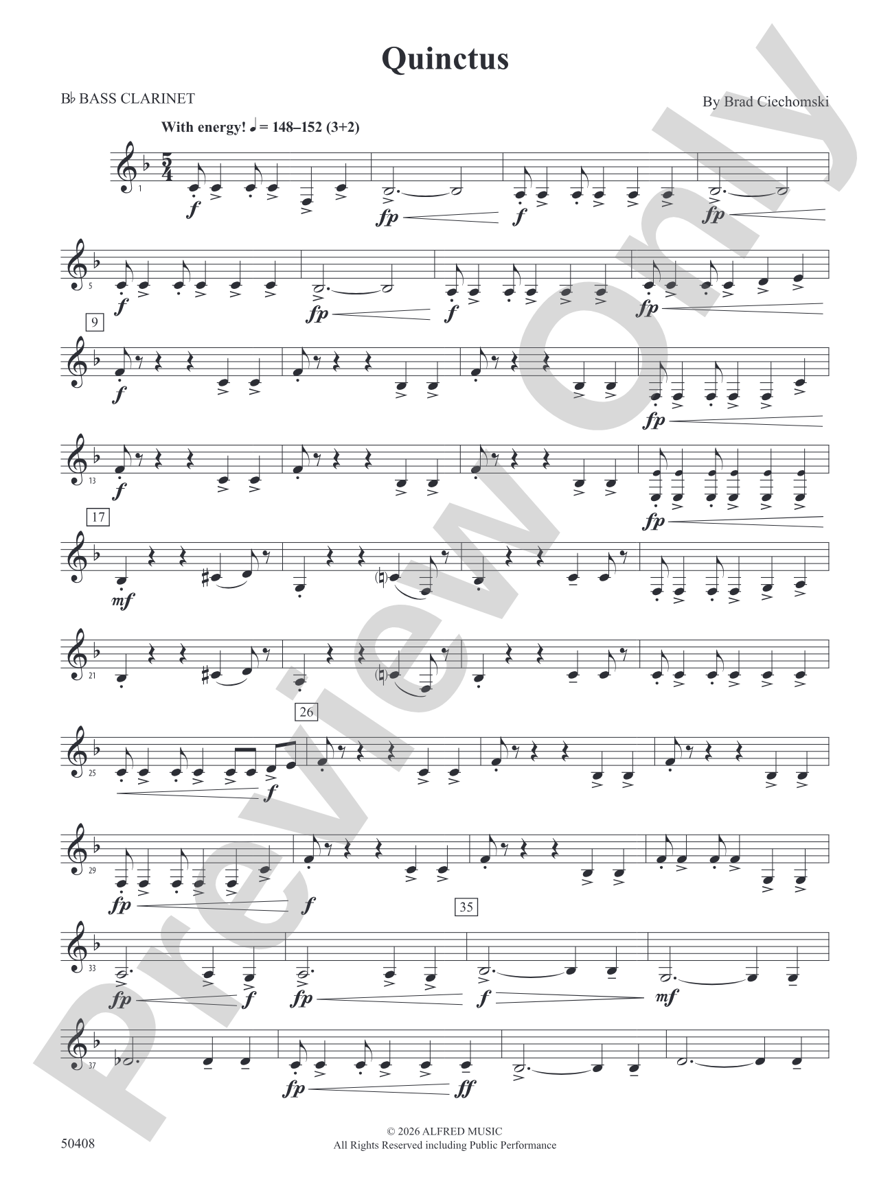 Quinctus: B-flat Bass Clarinet